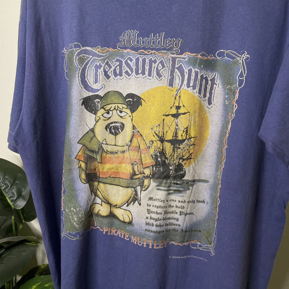Cartoon Network × Vintage 1990s Hanna Barbera Muttley Treasure Hunt Wacky Races Tee Size US L / EU 52-54 / 3 - 2 Thumbnail
