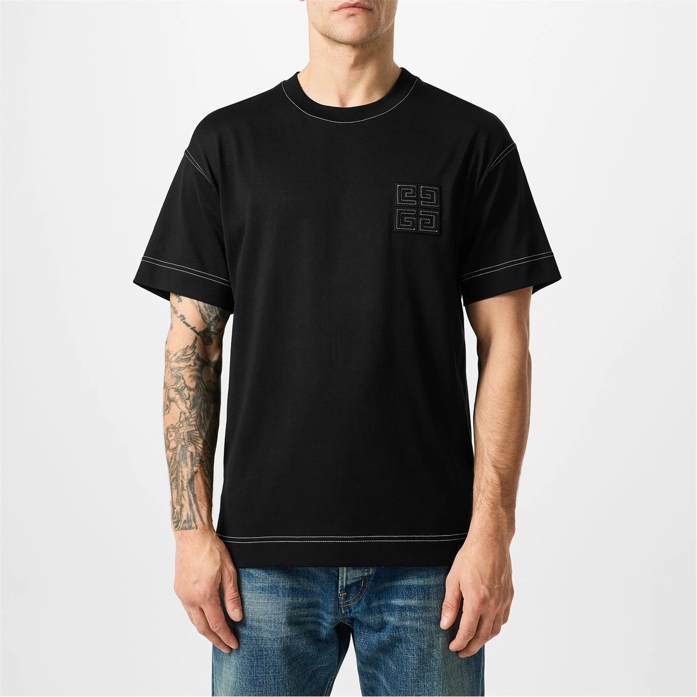 Givenchy o1g2r1mq0426 Boxy T-Shirt in Black Size US S / EU 44-46 / 1 - 2 Thumbnail