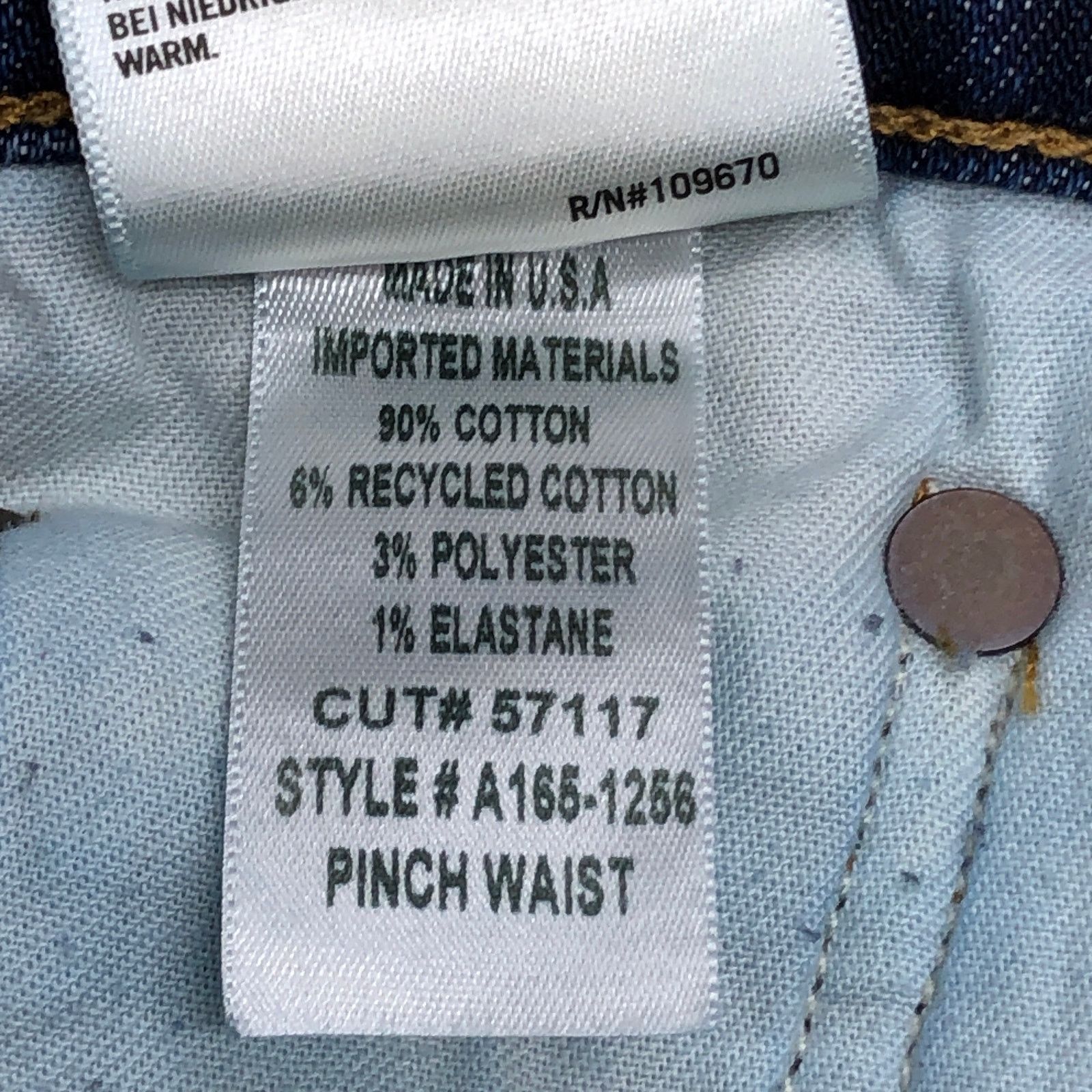 Agolde AGoldE Size 25 Jeans Pinch Waist Skinny Leg Dark Wash USA Size 27" / US 4 / IT 40 - 11 Thumbnail