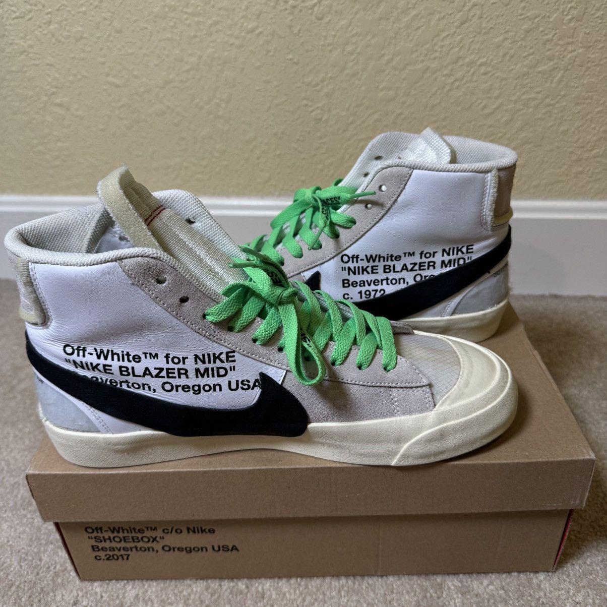 Nike × Off-White Nike x Off-White Blazer Mid “The Ten” size 10 Size US 10 / EU 43 - 2 Thumbnail