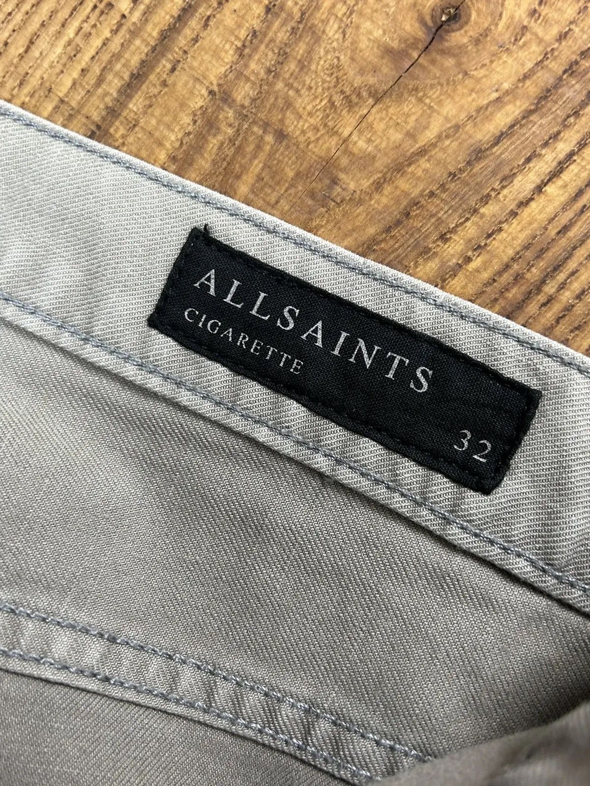 Allsaints Allsaints Cigarette Denim Grey Jeans In Size 32 Size US 32 / EU 48 - 11 Thumbnail