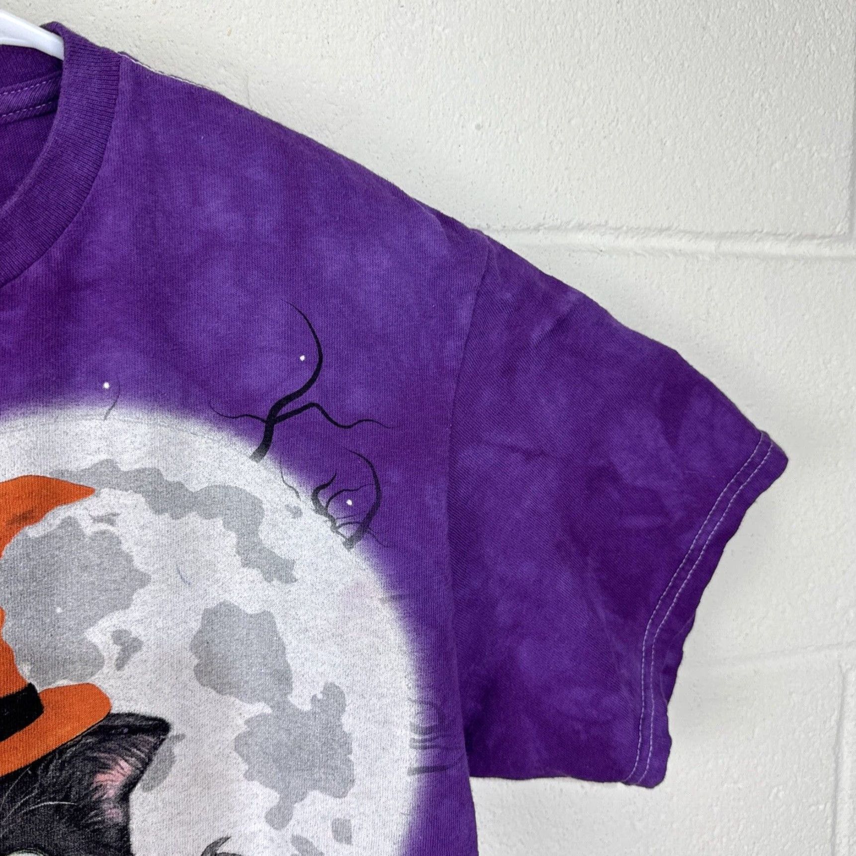 The Mountain VINTAGE The Mountain Halloween Cat T-Shirt Unisex Adults Medium Purple Fall Spring Summer Winter Graphic Size US M / EU 48-50 / 2 - 6 Thumbnail
