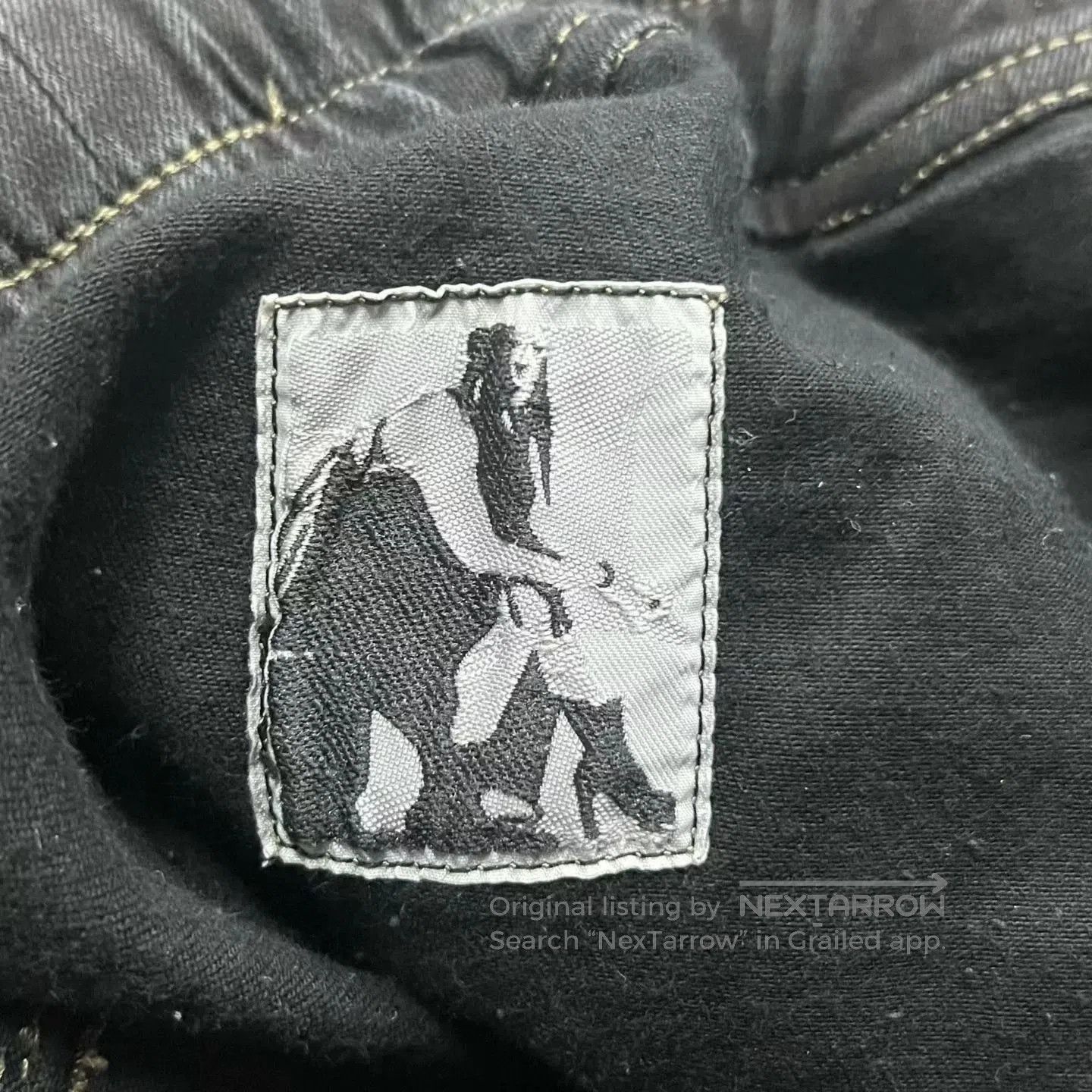 Rick Owens black drawstring cargo pants by rick owens. Size US 27 - 2 Thumbnail