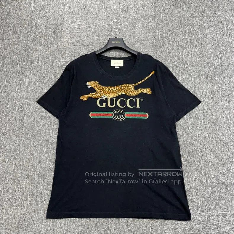 Gucci Gucci Leopard Embroidery Short Sleeve T. Size US L / EU 52-54 / 3 - 1 Thumbnail