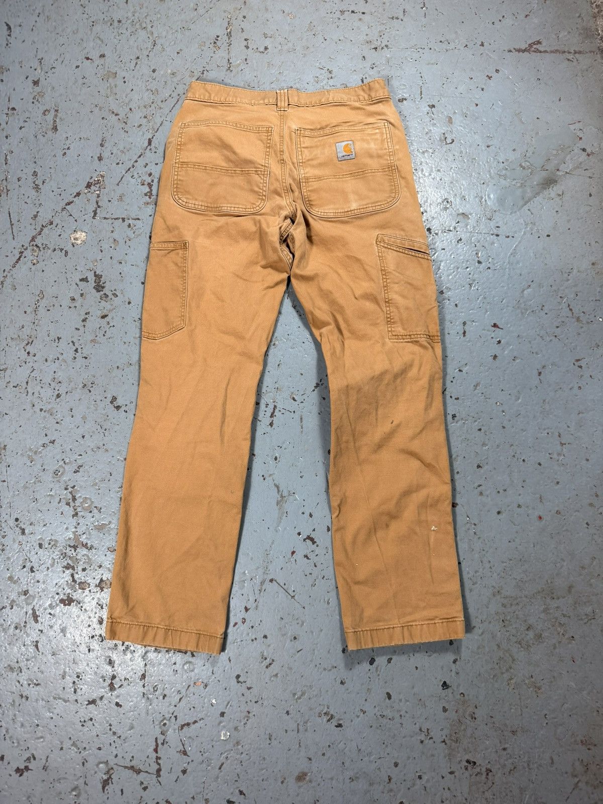 Carhartt Vintage Beige Distressed Carhartt Double Onees Size US 31 - 5 Thumbnail