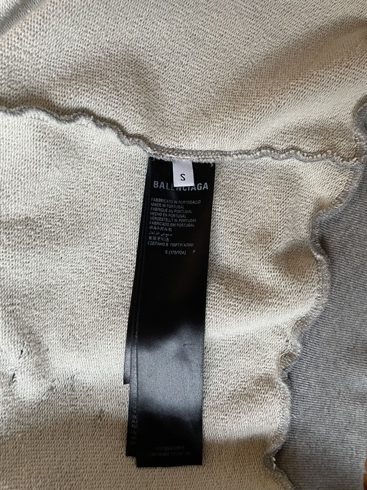 Balenciaga Balenciaga Grey Skater Zip-Up Hoodie Size US S / EU 44-46 / 1 - 4 Thumbnail