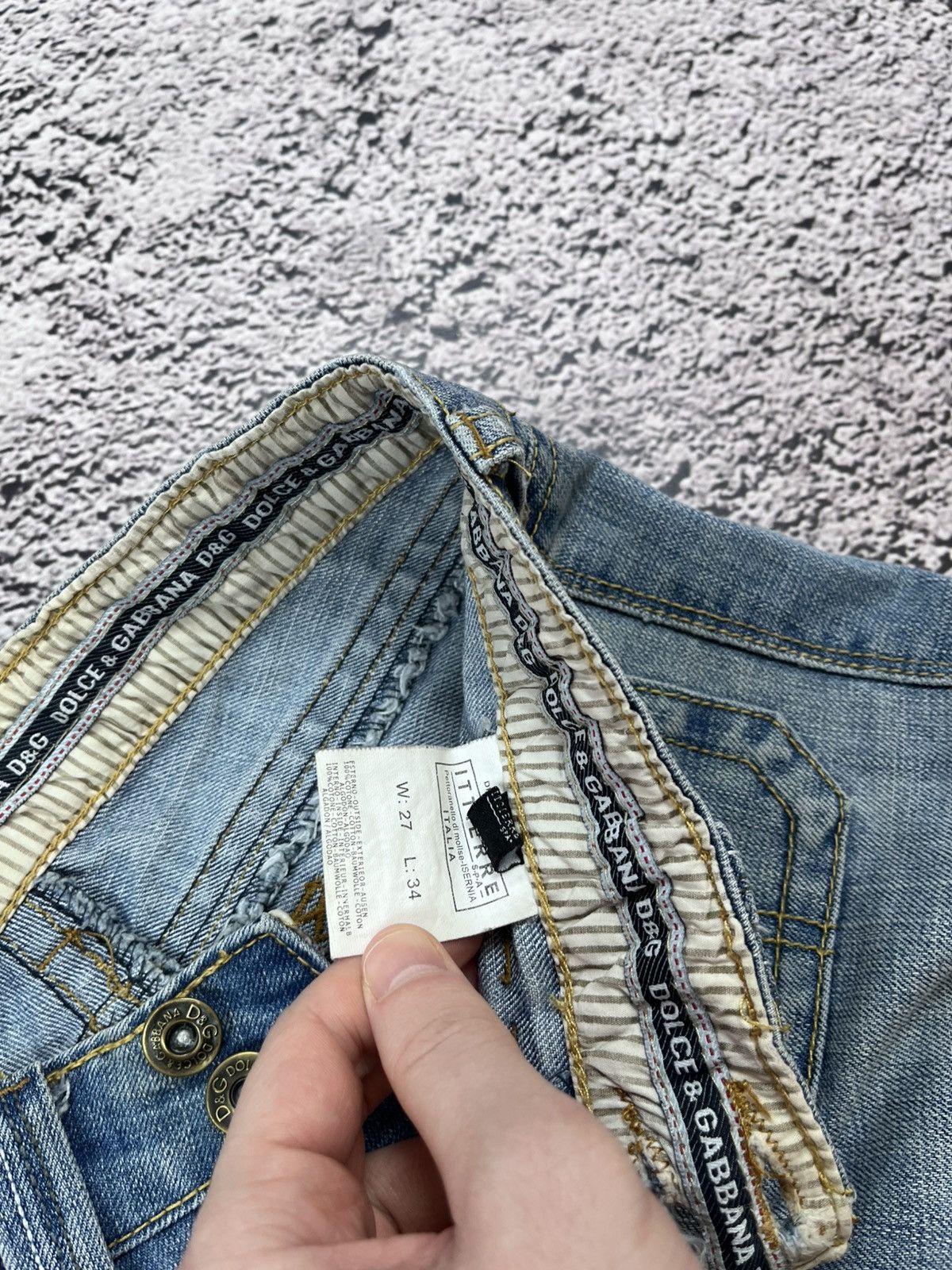 Dolce & Gabbana Vintage Dolce Gabbana Denim Breeches 3/4 Shorts Logo Size 27" / US 4 / IT 40 - 7 Thumbnail