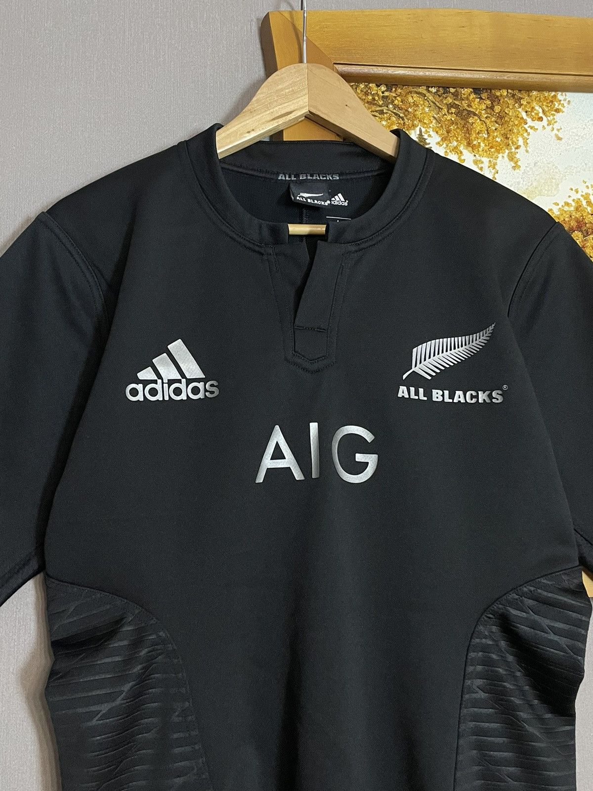 Adidas × All Blacks Vintage Adidas All Blacks New Zealand Rugby Jersey 2015 Size US L / EU 52-54 / 3 - 3 Thumbnail