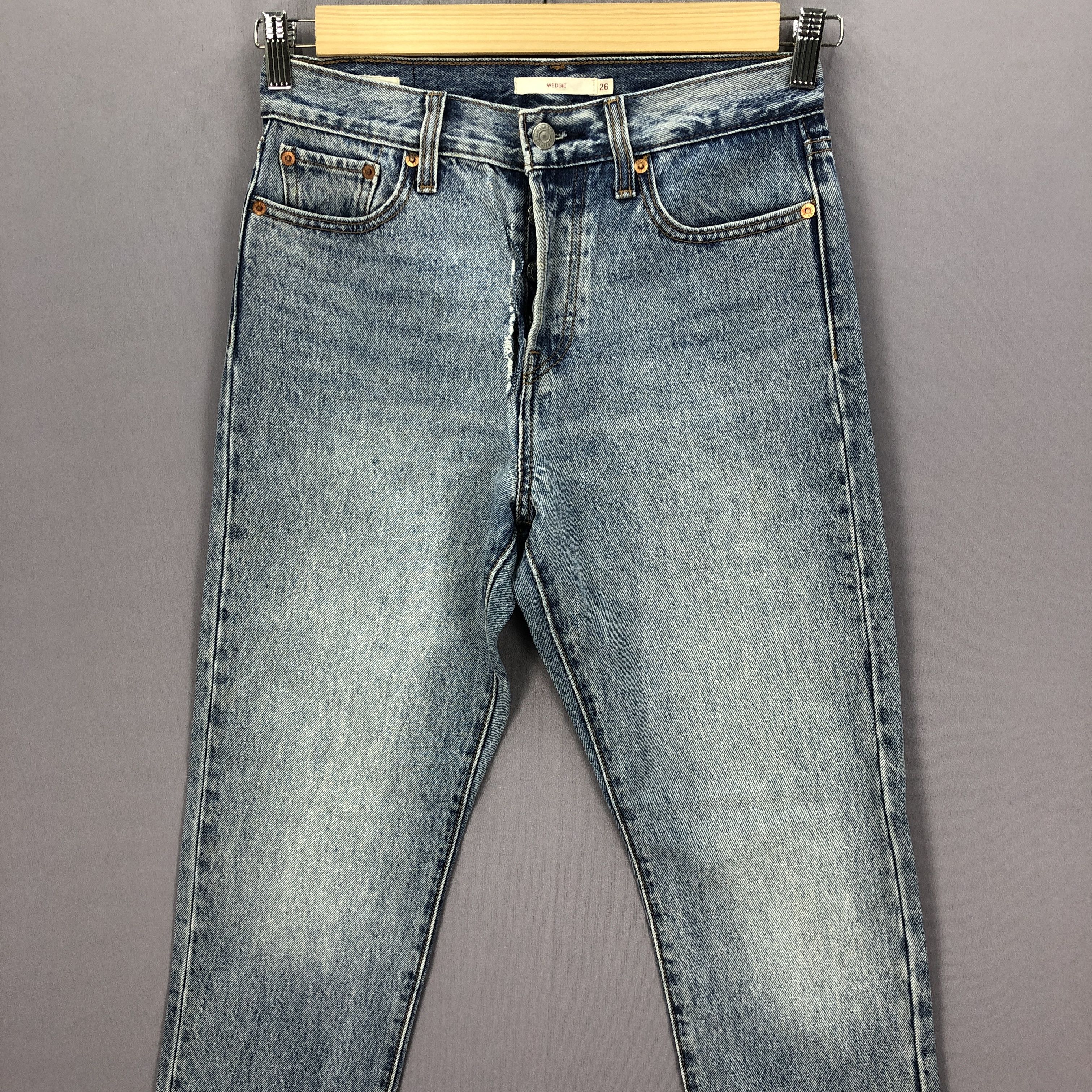 Levi's Vintage Levis 501 Sun Faded Jeans Levi's Stove Pipe Denim Size 28" / US 6 / IT 42 - 3 Thumbnail