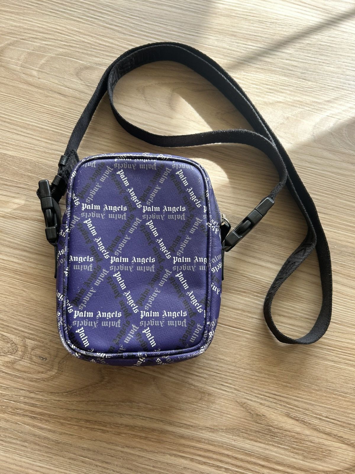 Palm Angels RARE! Palm Angels Leather Goyard Print Side Bag Size ONE SIZE - 1 Thumbnail