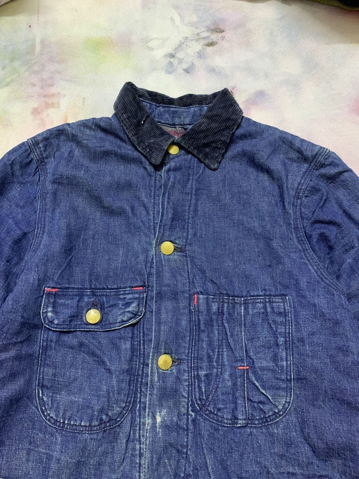 Sears Vintage 50’s HERCULES SEARS Chore Blanket Lined Denim Jacket Size US S / EU 44-46 / 1 - 6 Thumbnail