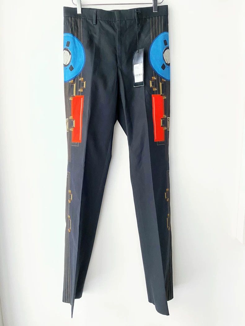 Givenchy Givenchy Radio Printed Cotton Casual Black Trousers Size US 30 / EU 46 - 4 Thumbnail