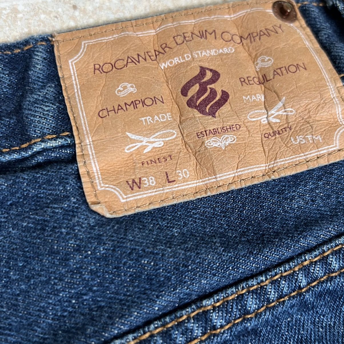 Rocawear Y2K Wide Leg Rocawear Dark Jeans 34/28 Wide Leg Baggy Hiphop Size US 34 / EU 50 - 4 Thumbnail