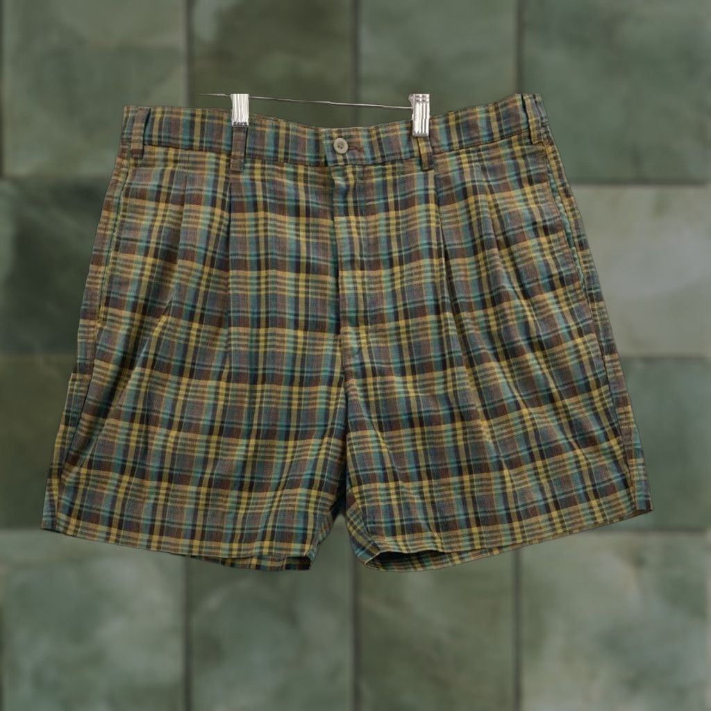 Dockers VINTAGE Dockers Shorts Mens 36 Plaid Bermuda Pockets Casual 90s Size US 36 / EU 52 - 1 Thumbnail