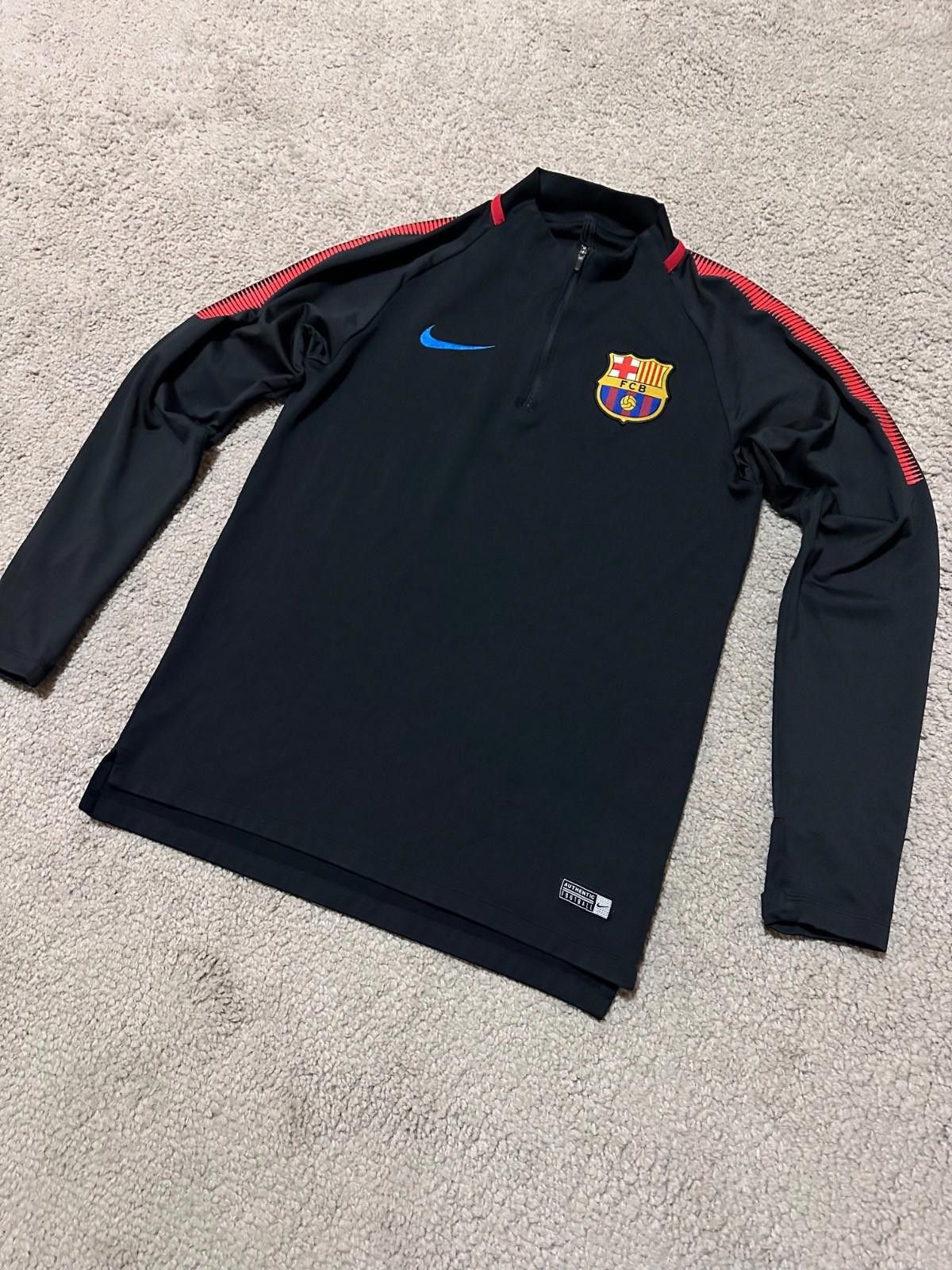 Nike Rare Barcelona Football Jacket Sweatshirt Soccer Track Top Size US S / EU 44-46 / 1 - 2 Thumbnail
