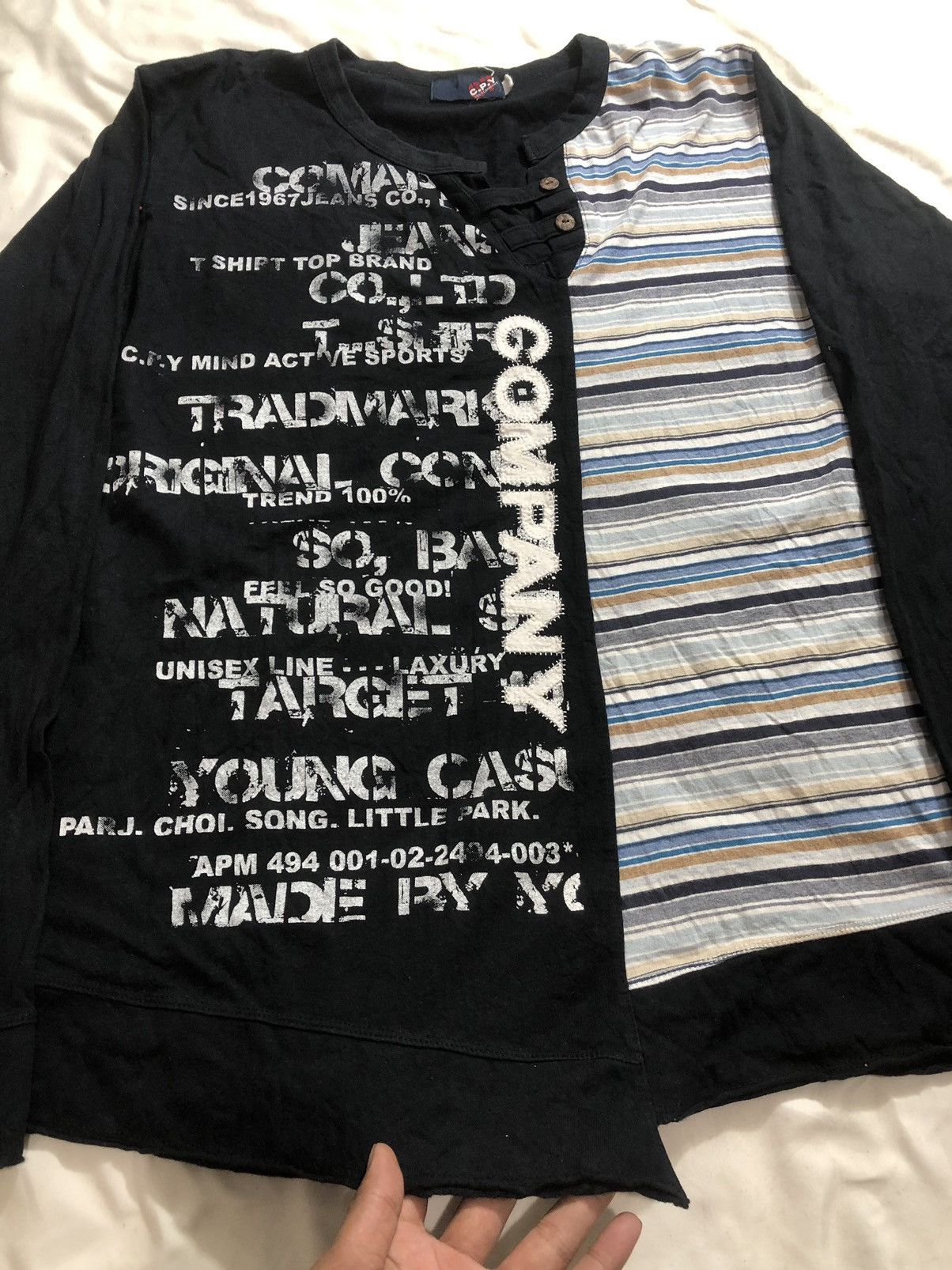 If Six Was Nine Gothic Poem C.P.Y LongSleeve Rock Punk Style Size US L / EU 52-54 / 3 - 2 Thumbnail