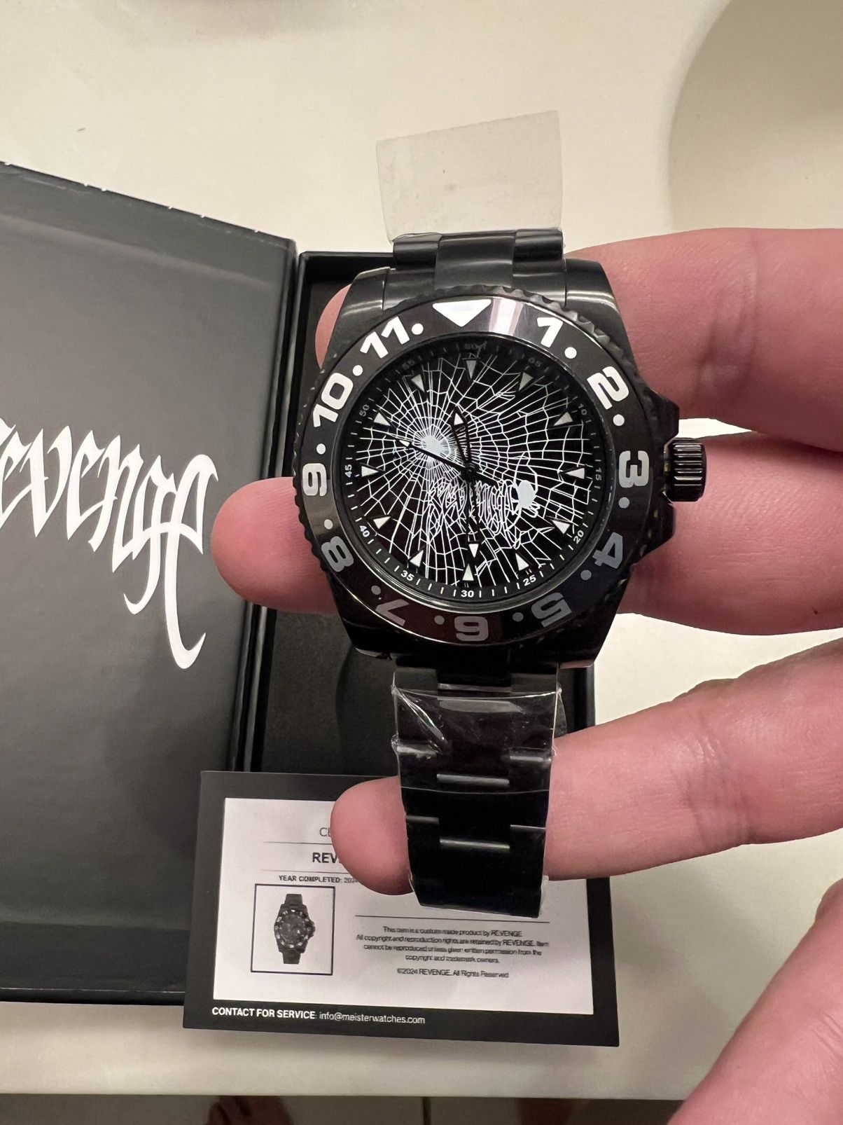 REVENGE ARACHNID GMT WATCH 42MM LIMITED EDITION OF 100