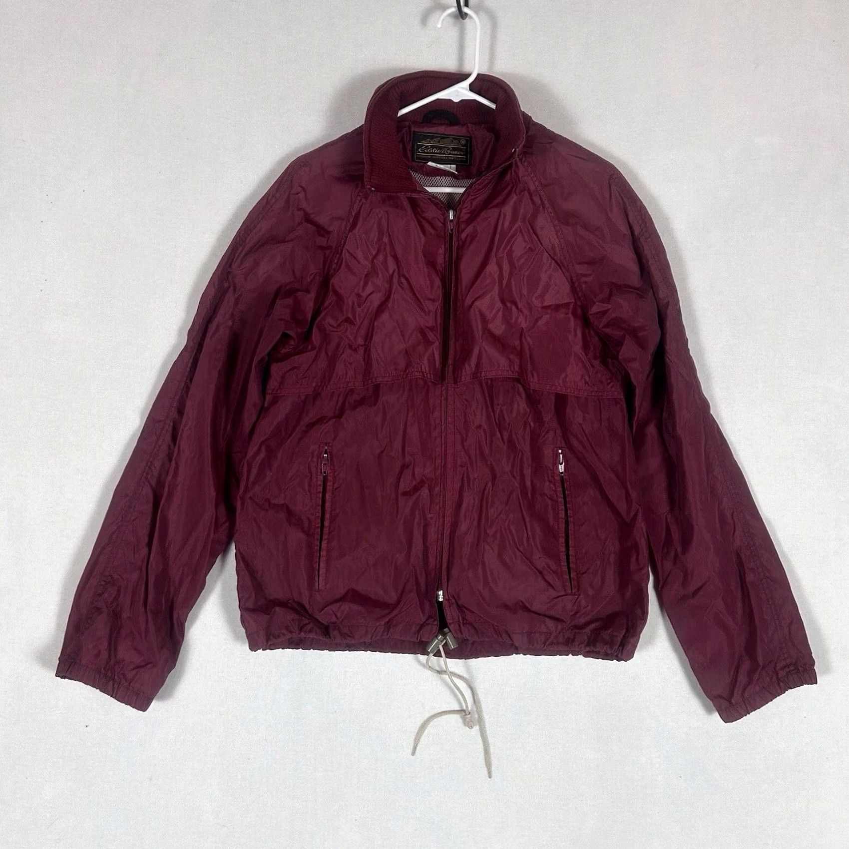 Eddie Bauer VINTAGE Eddie Bauer Mens Windbreaker Small Red Nylon Jacket Stowable Hood 90s Size US S / EU 44-46 / 1 - 2 Thumbnail