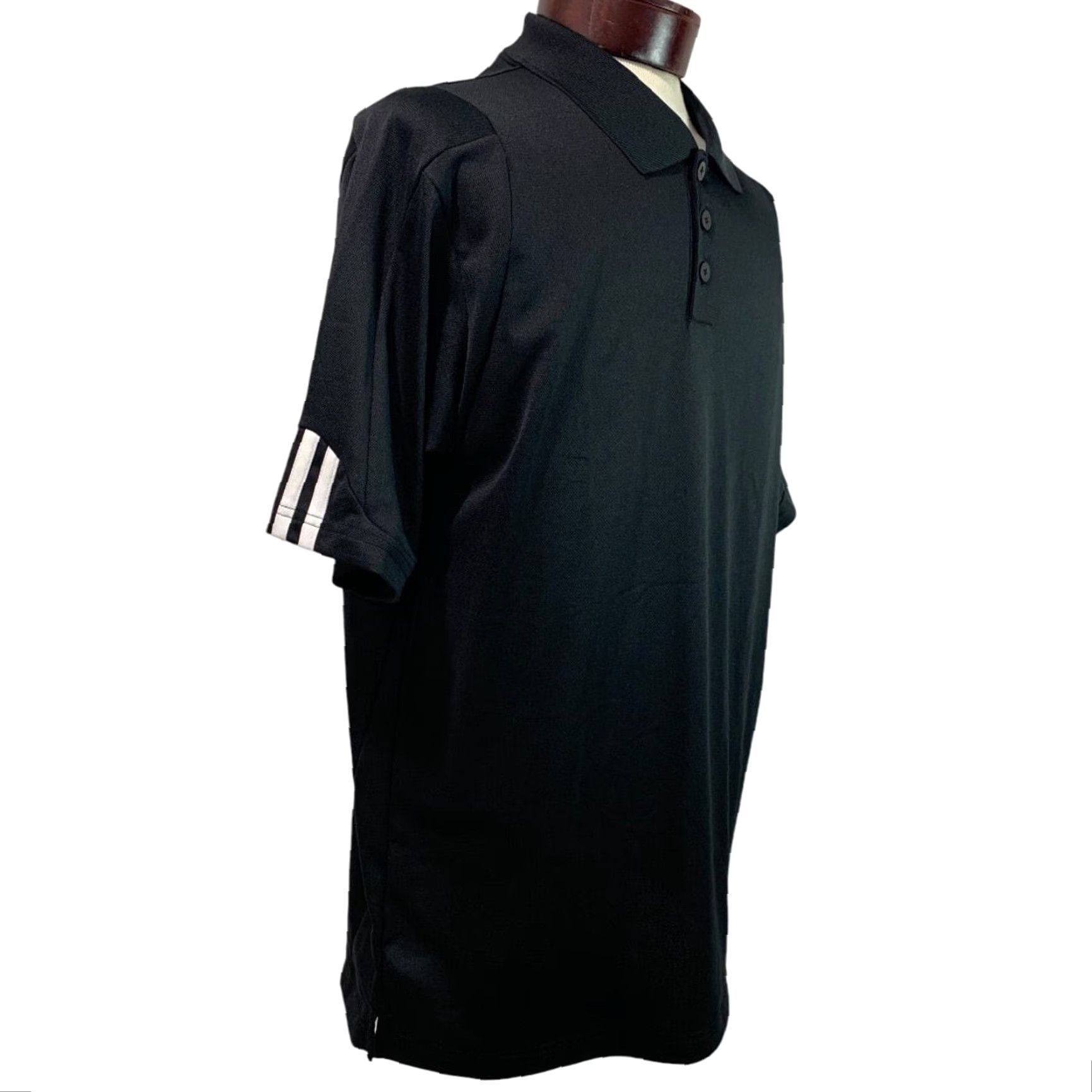 Adidas Adidas Mens Golf Shirt Polo M Black Stripe Cuff P77781 Size US M / EU 48-50 / 2 - 3 Thumbnail