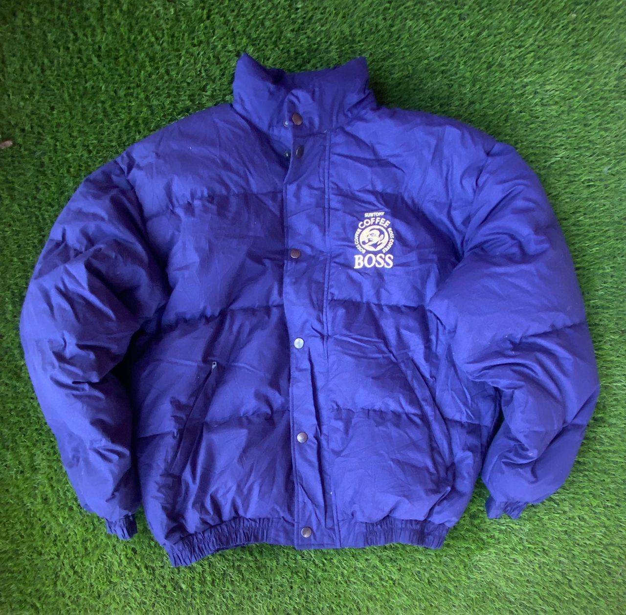 Vintage Vintage Suntory Coffe Bos Puffer Jacket Size US L / EU 52-54 / 3 - 1 Thumbnail