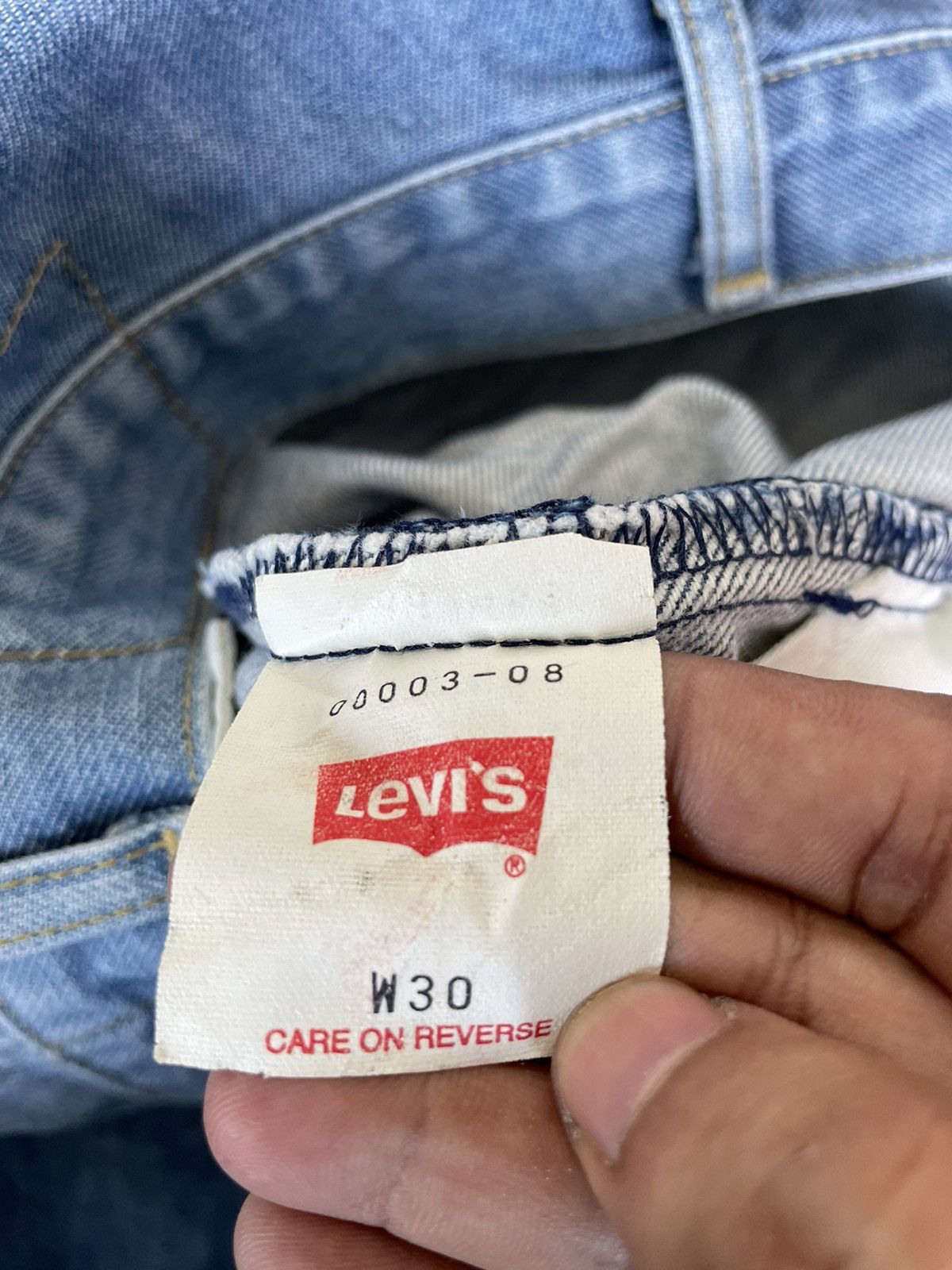 Jean Vintage Levis Engineered Faded Distressed Denim Size US 31 - 8 Thumbnail