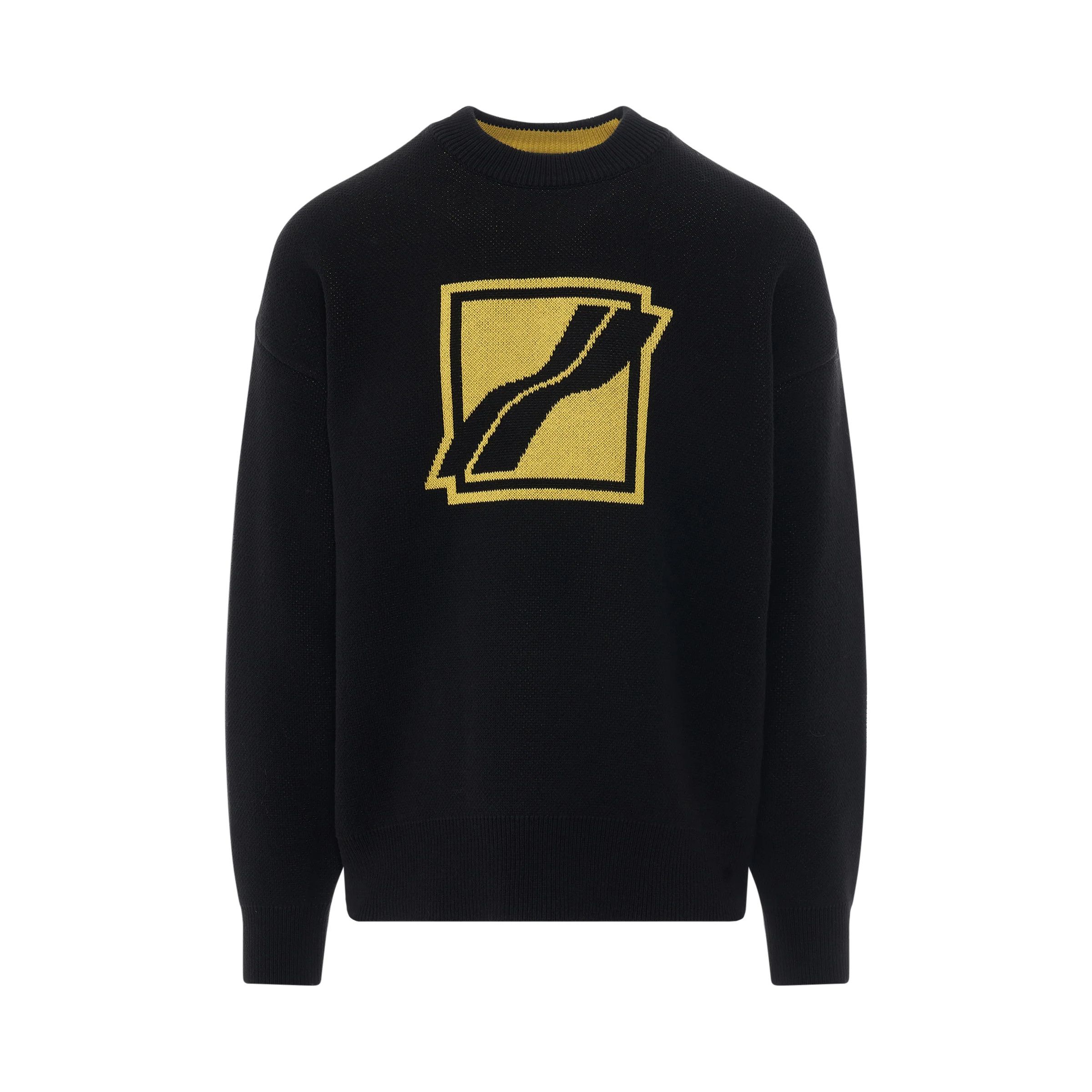 WE11DONE o1mris0824 Knit Pullover in Black Size US M / EU 48-50 / 2 - 1 Thumbnail
