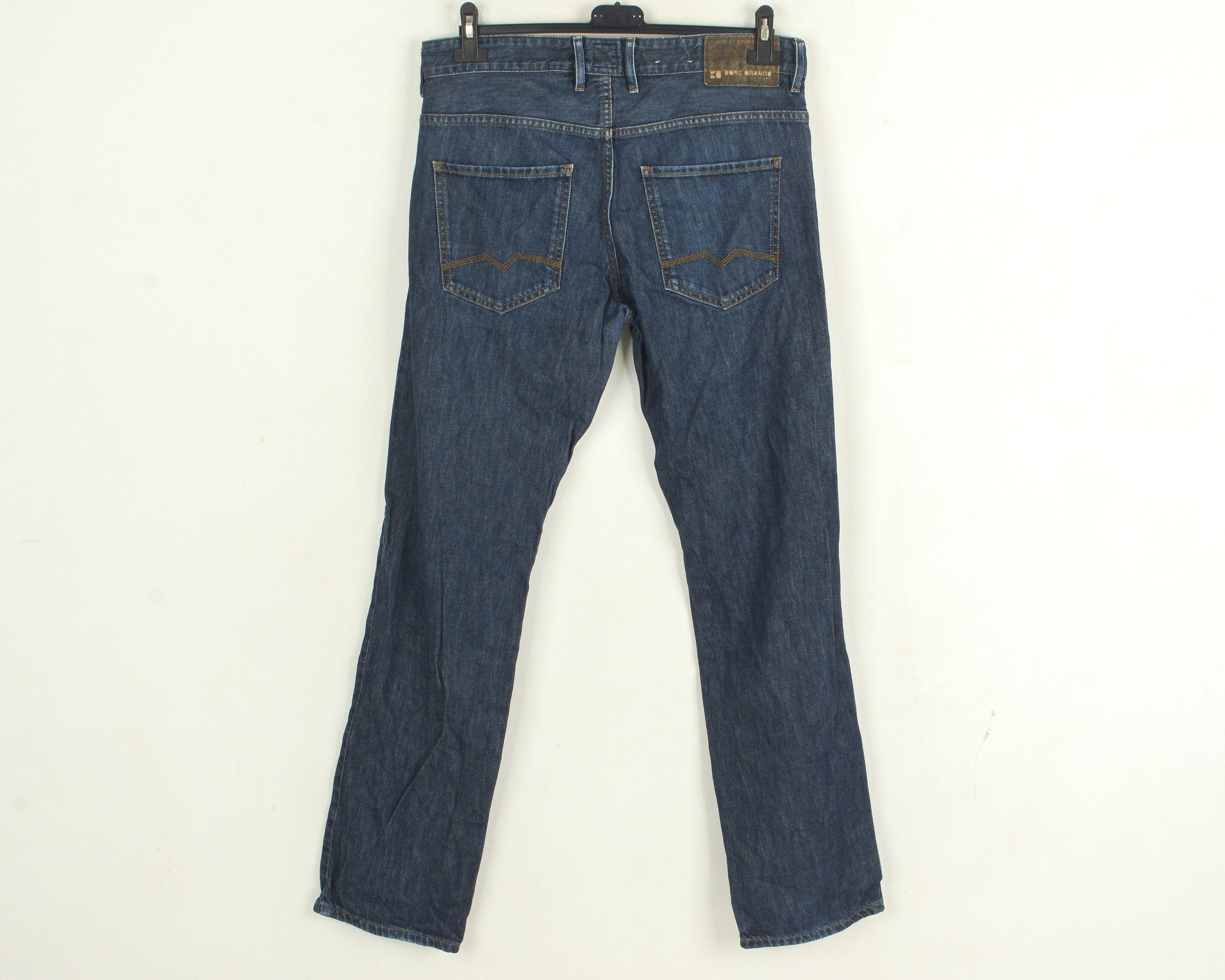 Hugo Boss Orange BO23 Indigo Men W34 L34 Reg Jeans Denim Raw Indigo Size US 34 / EU 50 - 3 Thumbnail