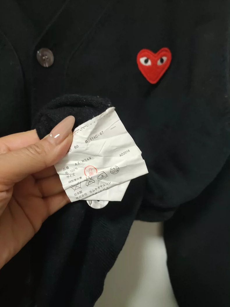 Comme des Garcons Comme Des Garcons Classic black wool cardigan 2505-Nextarro Size US L / EU 52-54 / 3 - 4 Thumbnail