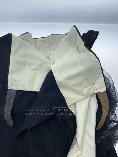 Comme des Garcons Comme Des Garcons size M Vintage black bow skirt Size 23" - 3 Thumbnail