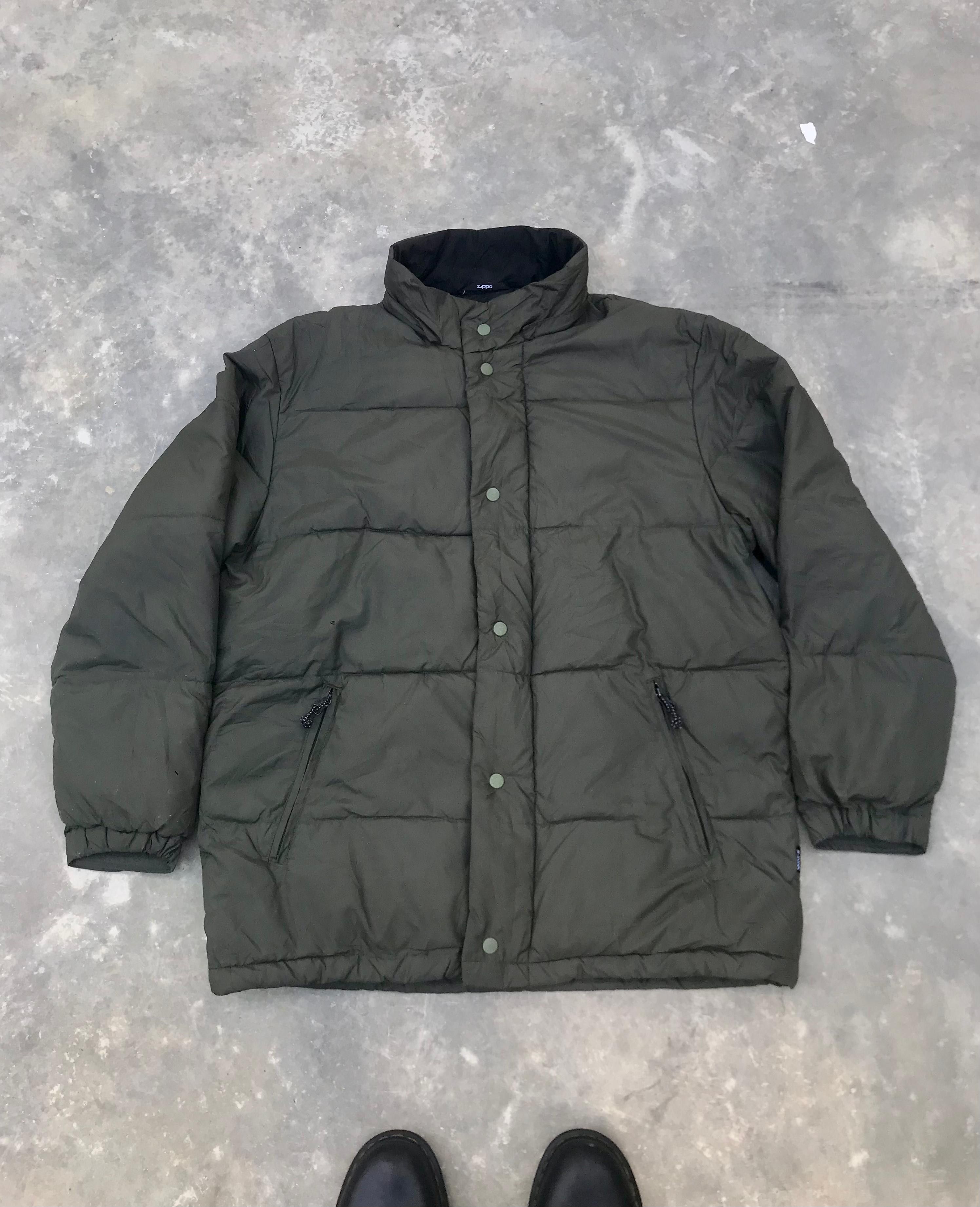 image of × Vintage × × Zippo in Military Green, Men's (Size Large)