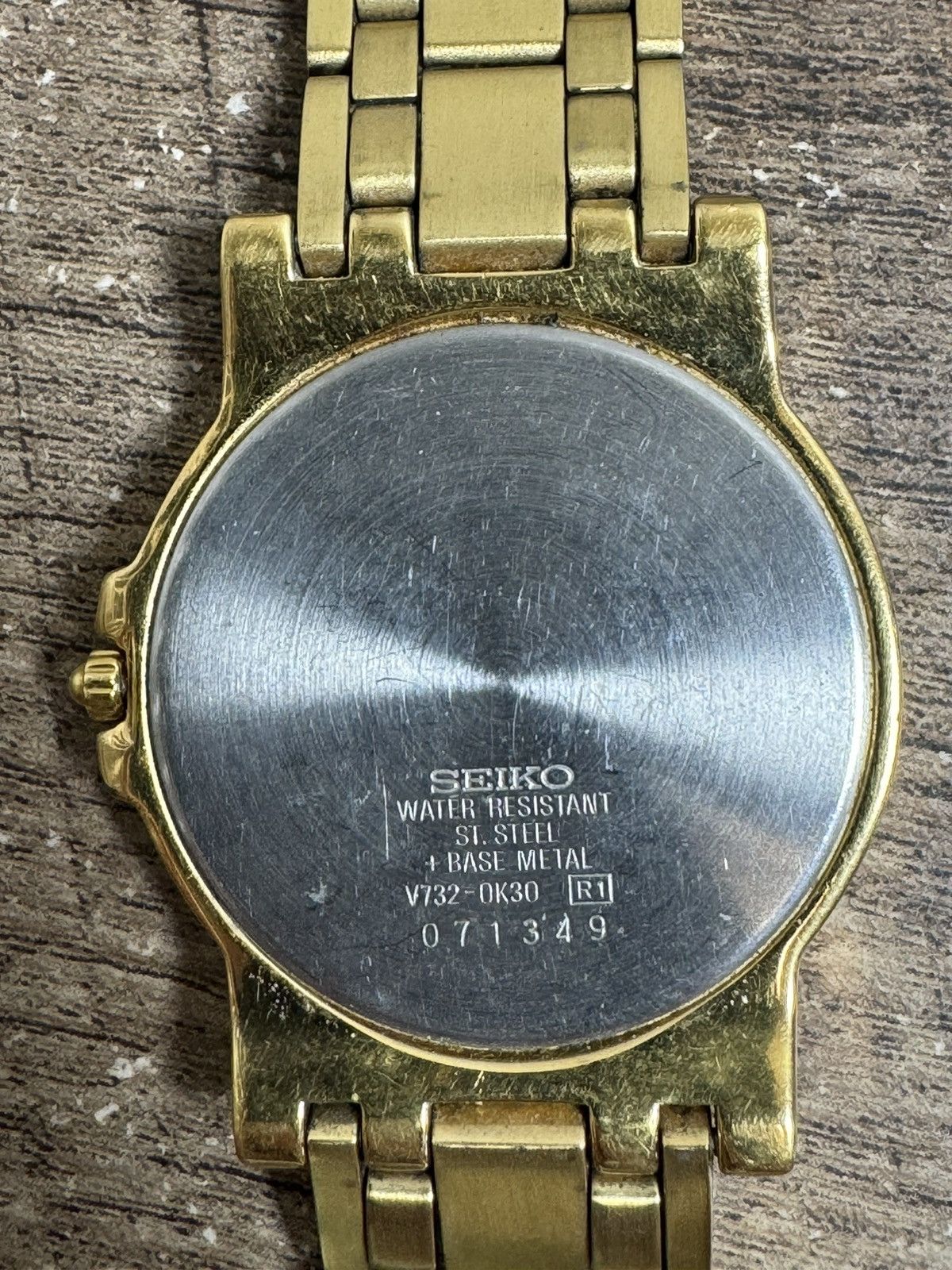 Seiko Seiko Watch V732-0220 R1 Men's Quartz Gold White Dial Works Size ONE SIZE - 3 Thumbnail