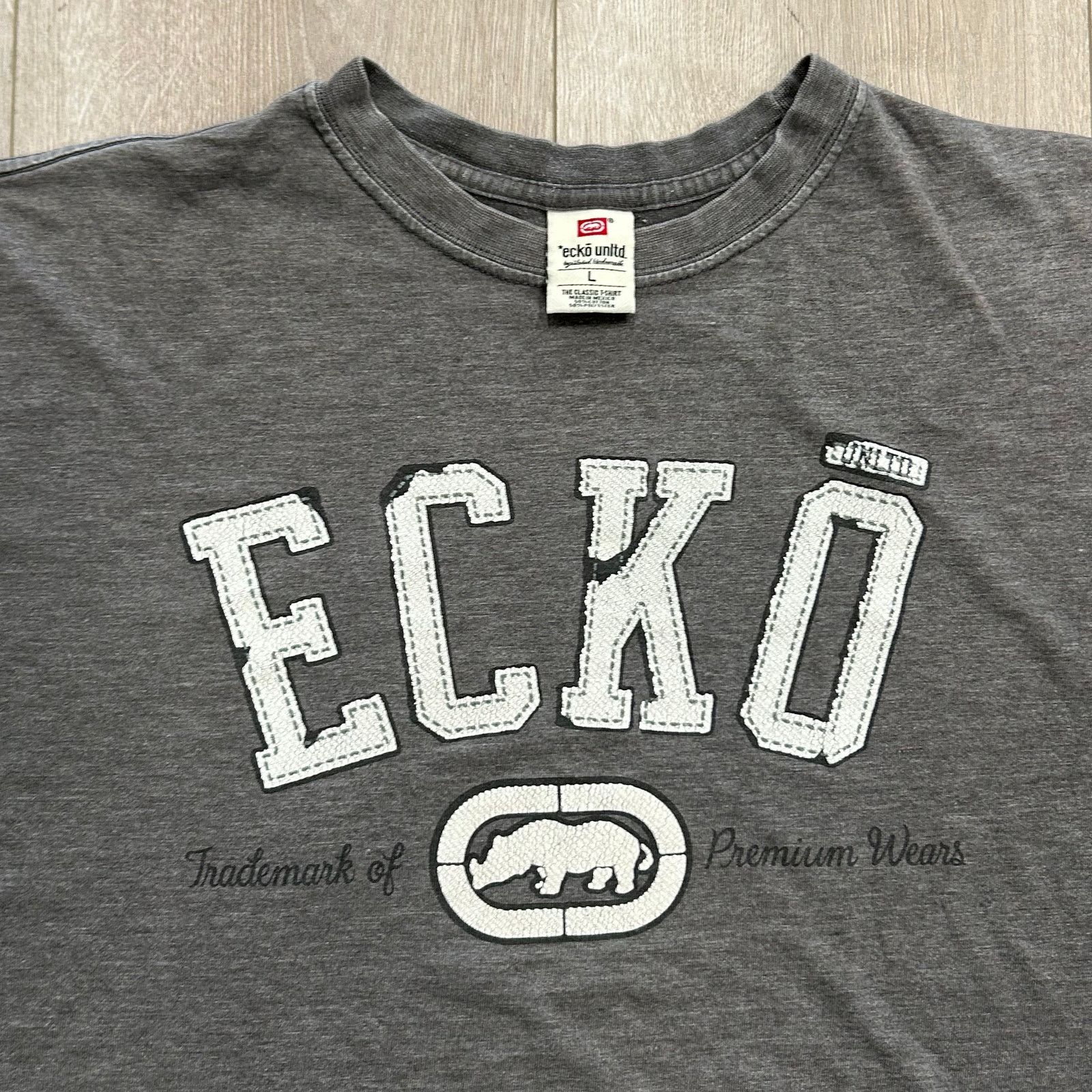 Ecko Unltd. Vintage Y2K Ecko Unltd Varsity Logo Spell Out Tee T Shirt Size US L / EU 52-54 / 3 - 2 Thumbnail