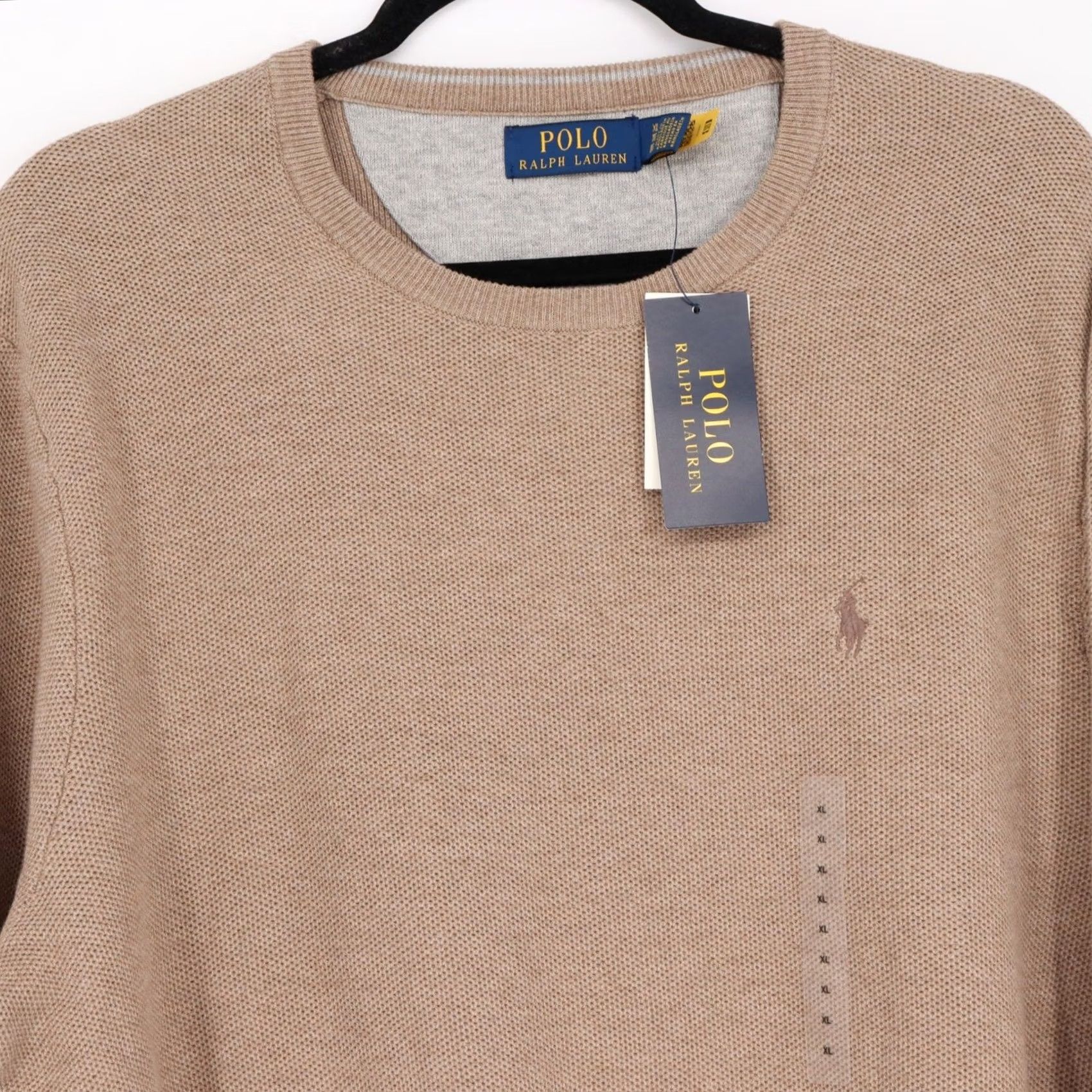 Polo Ralph Lauren Polo Ralph Lauren Men's Classic Brown Knit Crewneck Sweater XL Size US XL / EU 56 / 4 - 3 Thumbnail