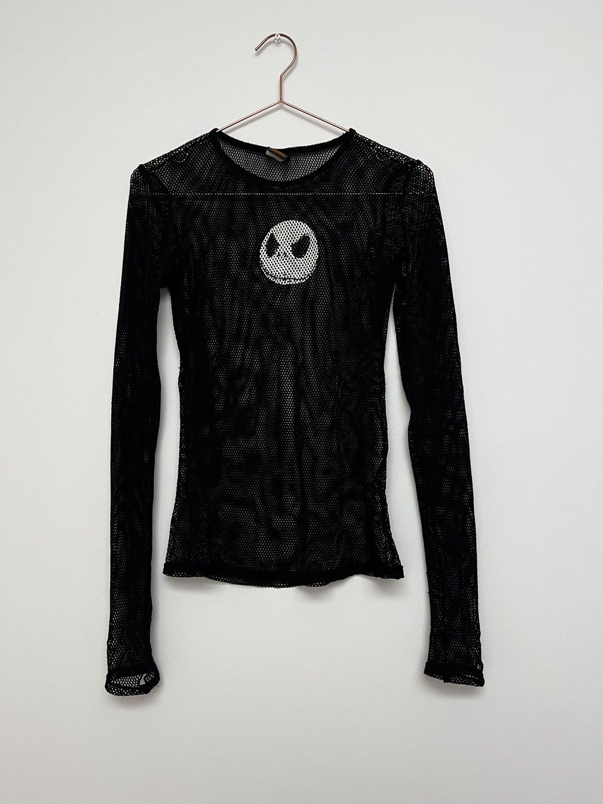 Vintage Vintage 90s Skull Mesh Long Sleeve Shirt (unisex) Size US M / EU 48-50 / 2 - 1 Thumbnail