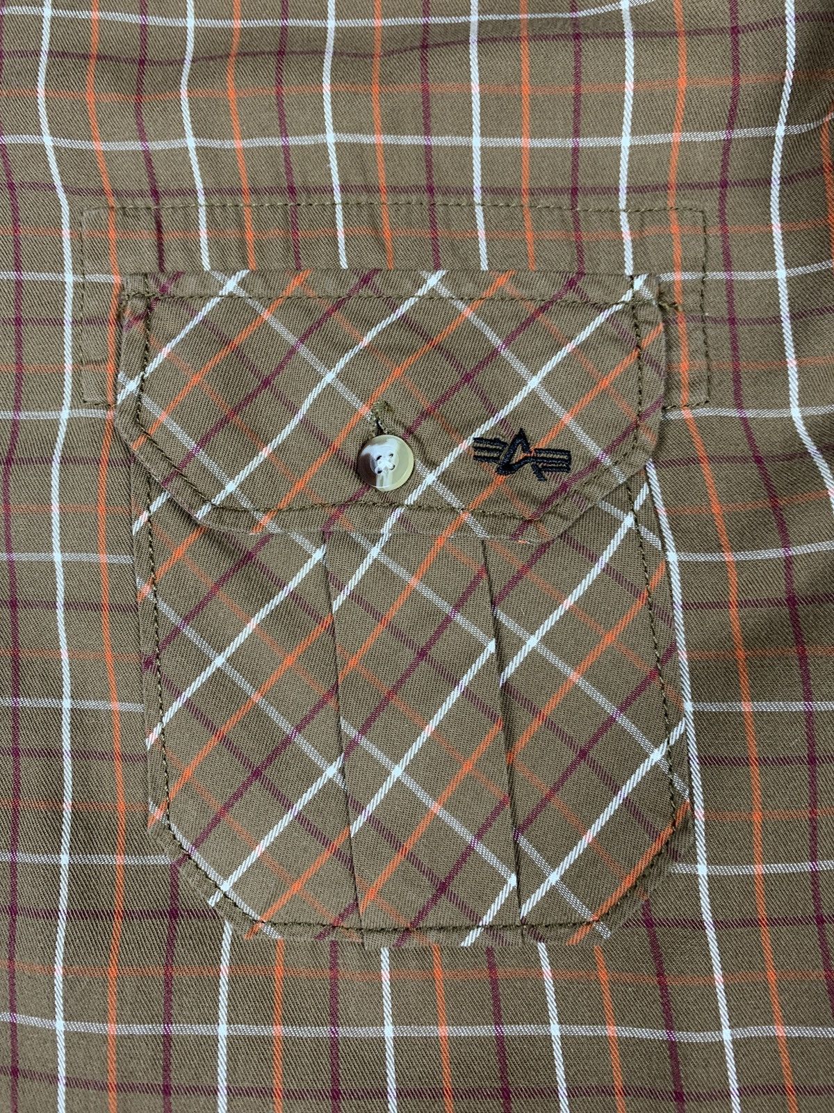 Alpha Industries Vintage Y2K Alpha Industries Patchwork Military Shirt Plaid Size US XXL / EU 58 / 5 - 9 Thumbnail