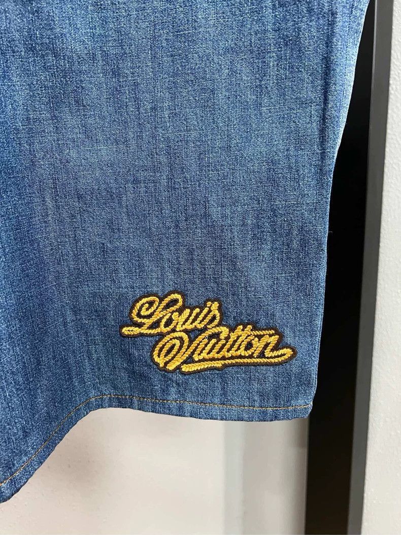 Louis Vuitton Louis Vuitton Denim Shorts with Rope Design -2505 Size US 40 / EU 56 - 3 Thumbnail
