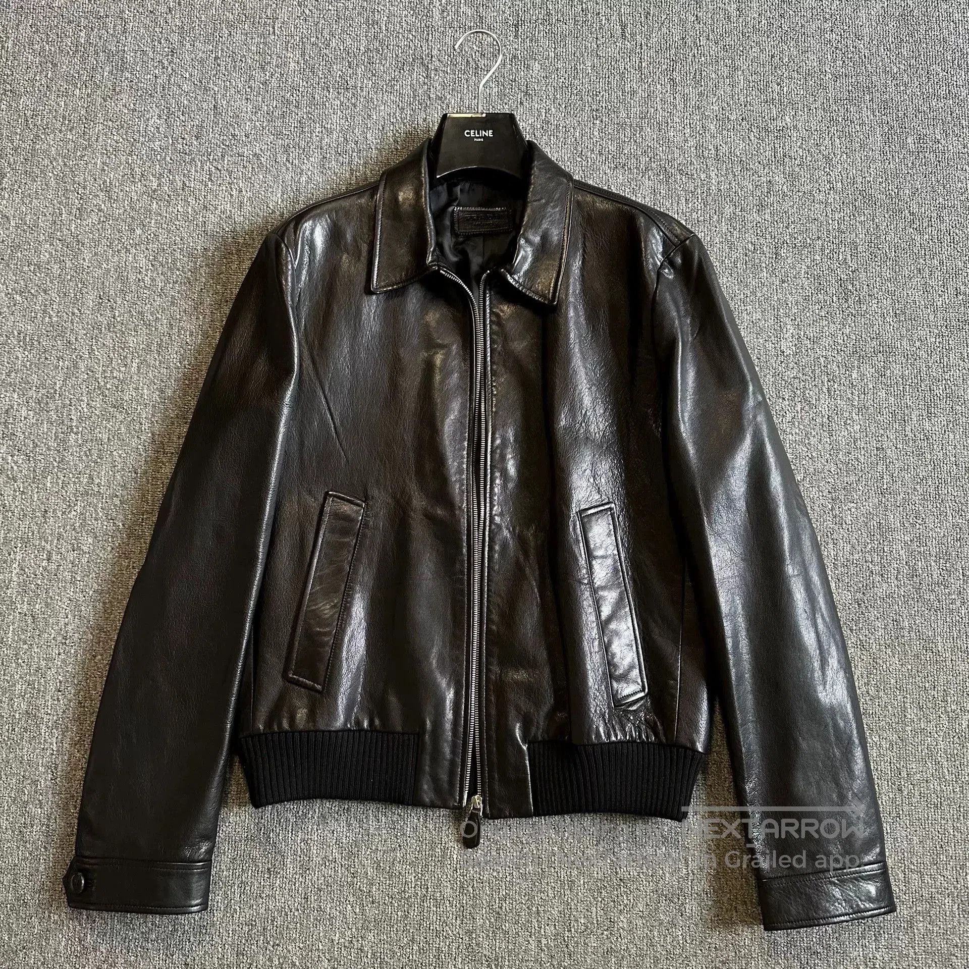 Prada Prada Goatskin Leather Bomber Jacket. Size US L / EU 52-54 / 3 - 3 Thumbnail