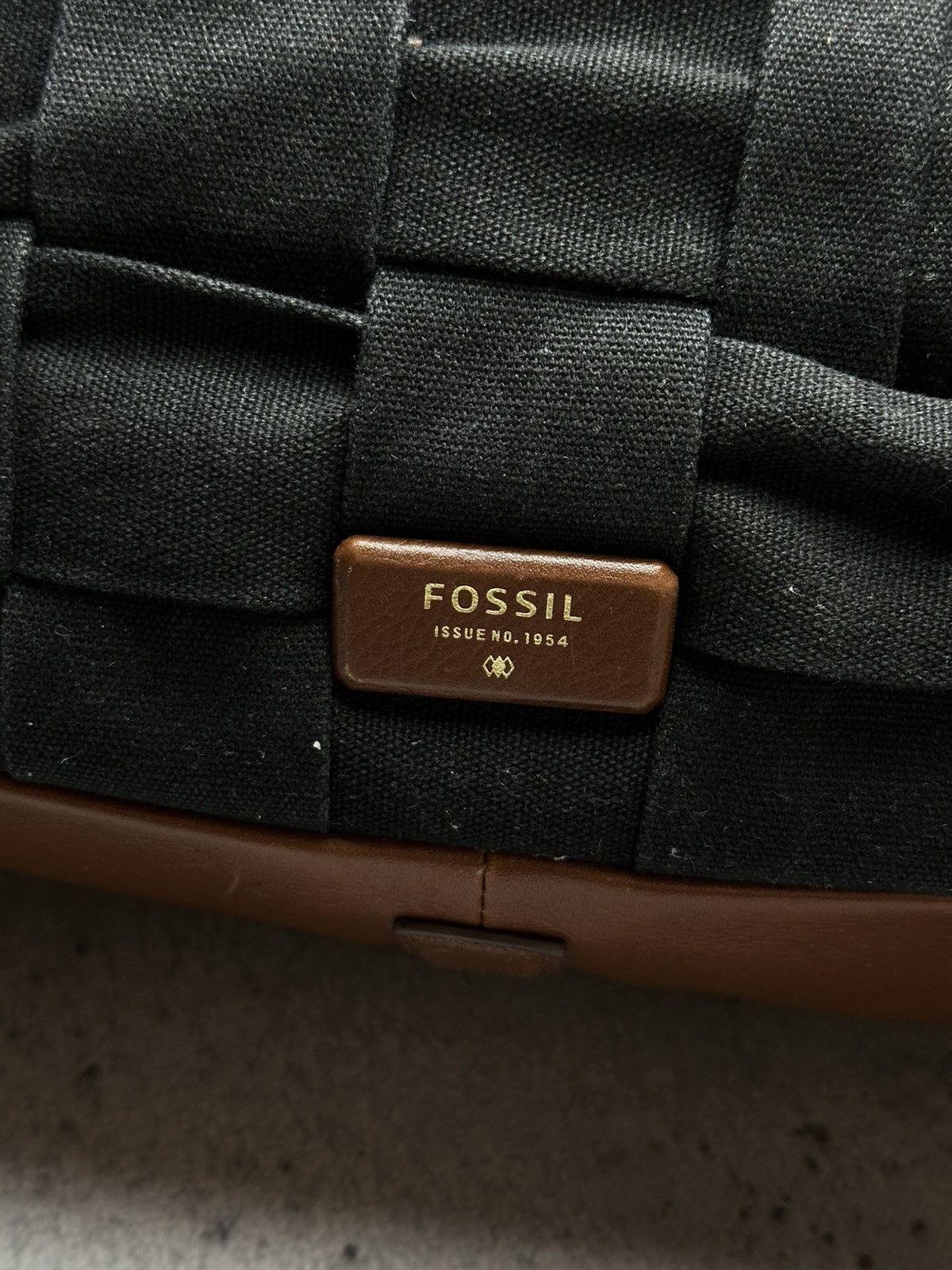 Fossil Fossil Emerson Woven Tote Canvas Shoulder Bag Lux Avantgarde Size ONE SIZE - 3 Thumbnail