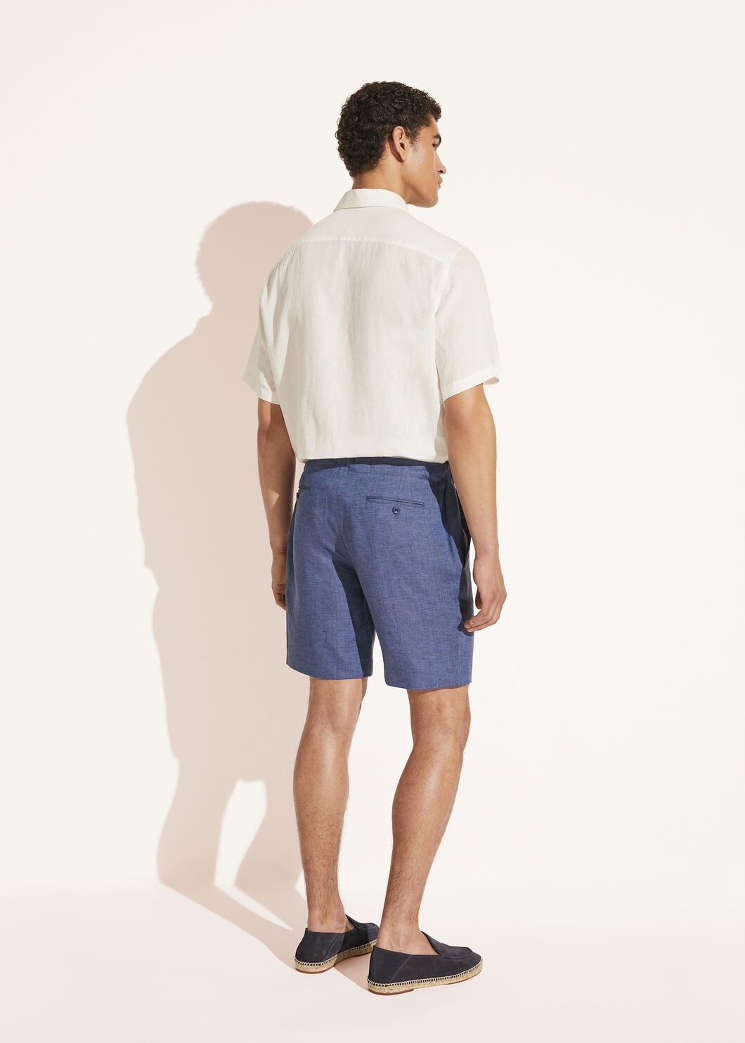 Loro Piana o1w1db10725 FAM2486 Flat Bermuda Short in Blue Size US 36 / EU 52 - 5 Thumbnail
