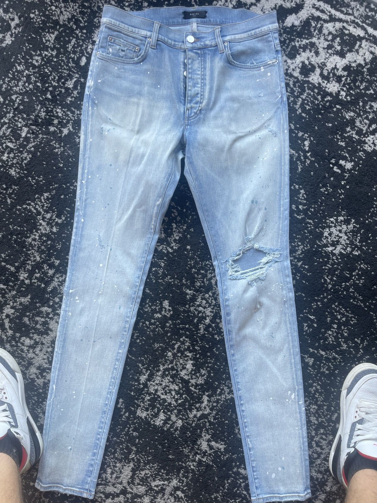 Amiri Amiri light splatter jeans Size US 34 / EU 50 - 1 Thumbnail