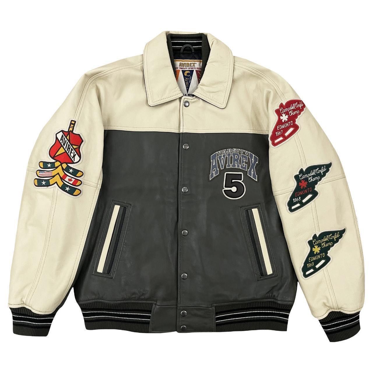 Avirex Avirex North West Wildbears Leather Varsity Jacket Size US XXL / EU 58 / 5 - 1 Thumbnail
