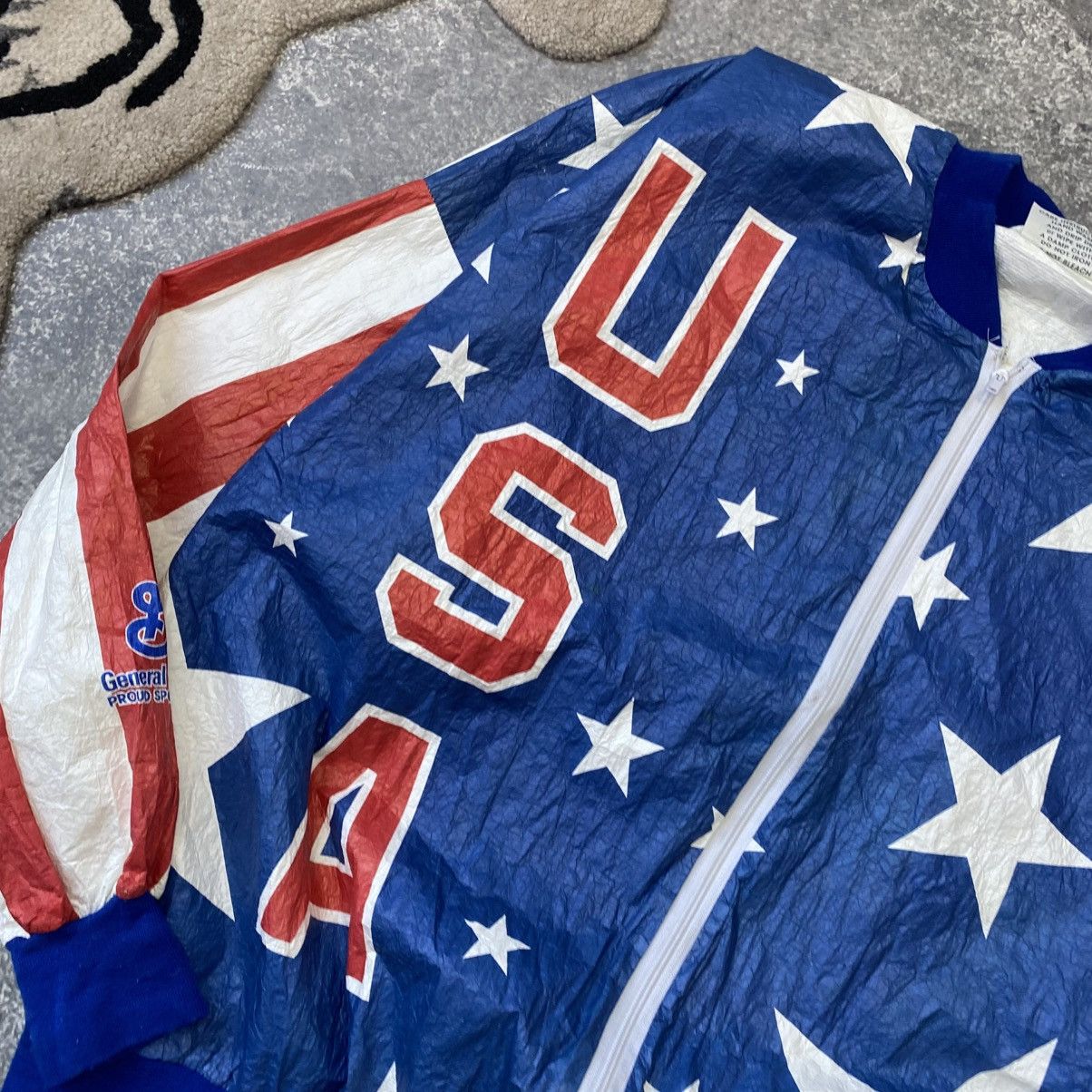 USA Olympics Vintage USA Olympic Overprinted 1980’s rare nylon jacket Size US XL / EU 56 / 4 - 3 Thumbnail
