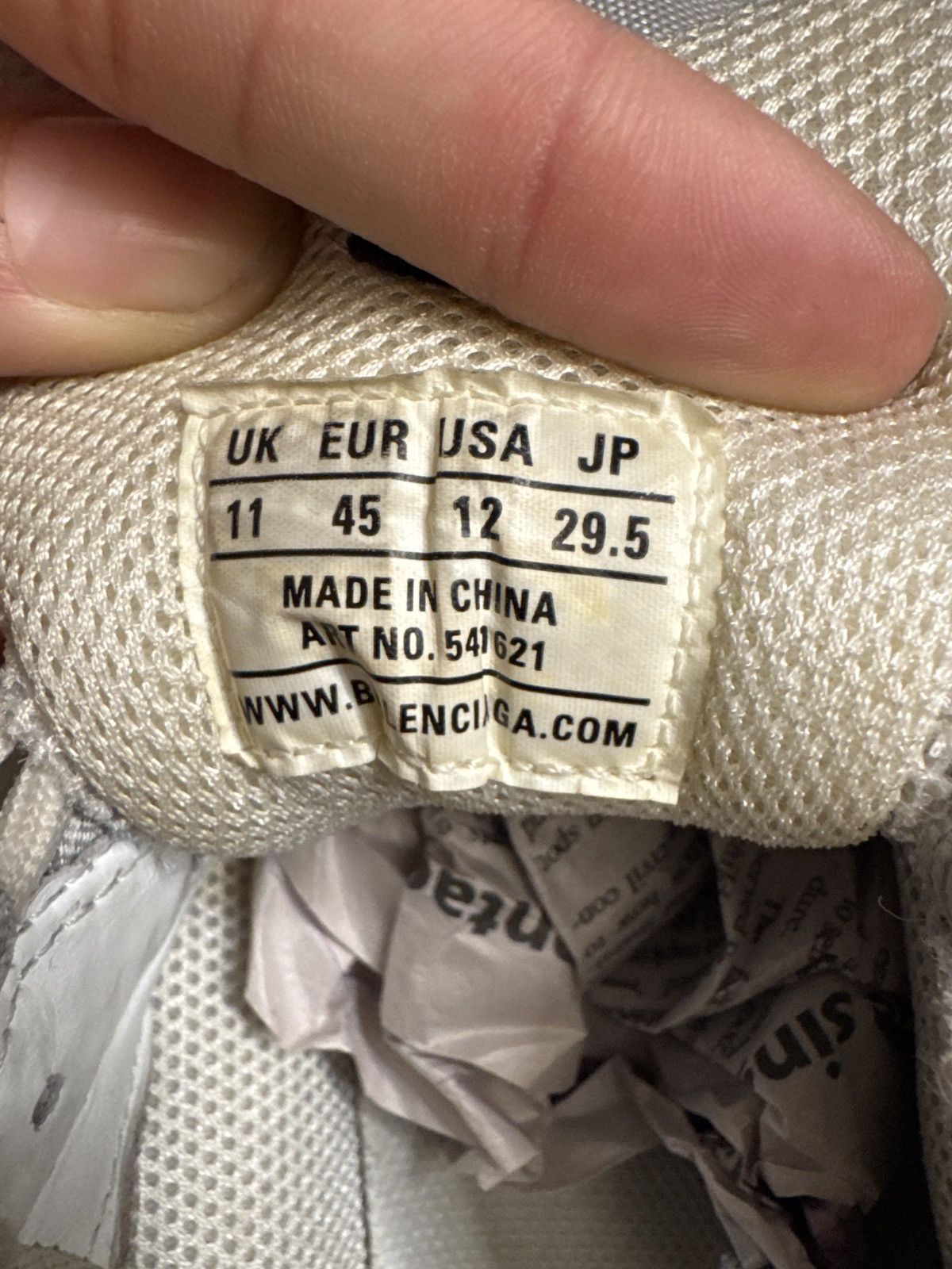 Balenciaga Balenciaga Triple S Grey Fluorescent Size US 12 / EU 45 - 8 Thumbnail