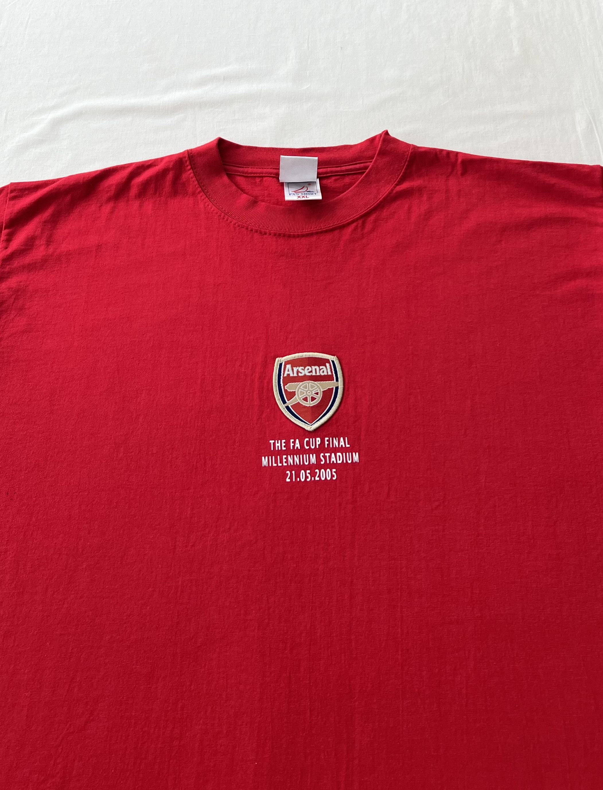 Vintage Vintage 2005 Arsenal FA Cup Final 2005 Red T-shirt Size US XL / EU 56 / 4 - 3 Thumbnail