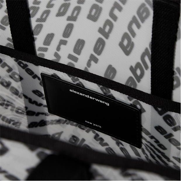 Alexander Wang o1g2r1mq0824 Size: OS / Freeze Logo Small Tote White Black Size ONE SIZE - 3 Thumbnail