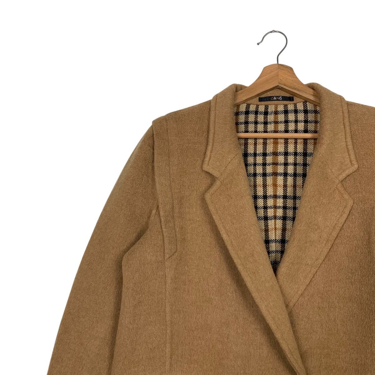 DAKS Vintage 90's DAKS ENGLAND Wool Coat Jacket #2740-C123 Size US L / EU 52-54 / 3 - 3 Thumbnail