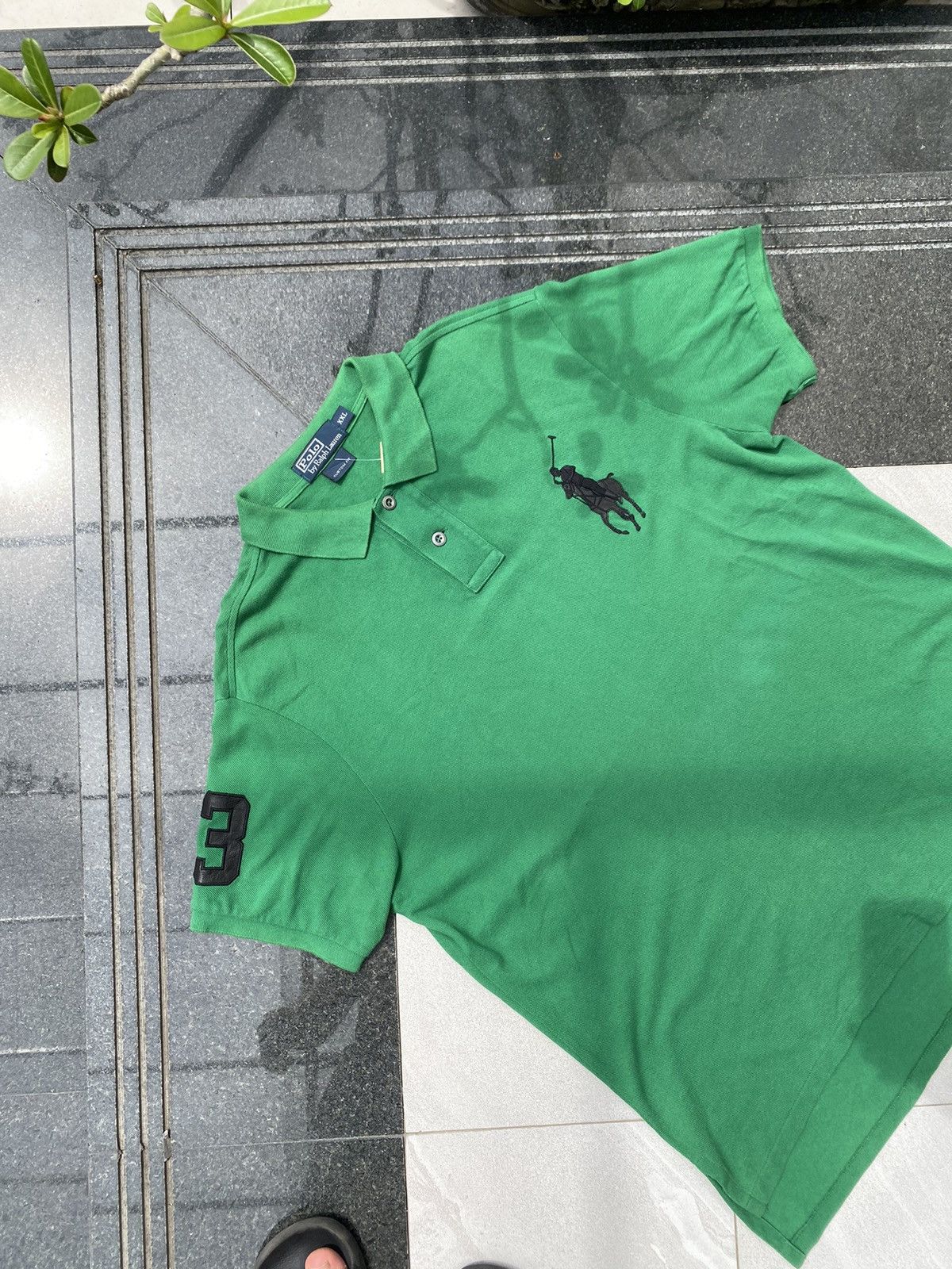 Polo Ralph Lauren × Vintage 90S POLO RL OVERSIZED RARE BIG LOGO RETRO Y2K POLO TEE Size US XXL / EU 58 / 5 - 2 Thumbnail