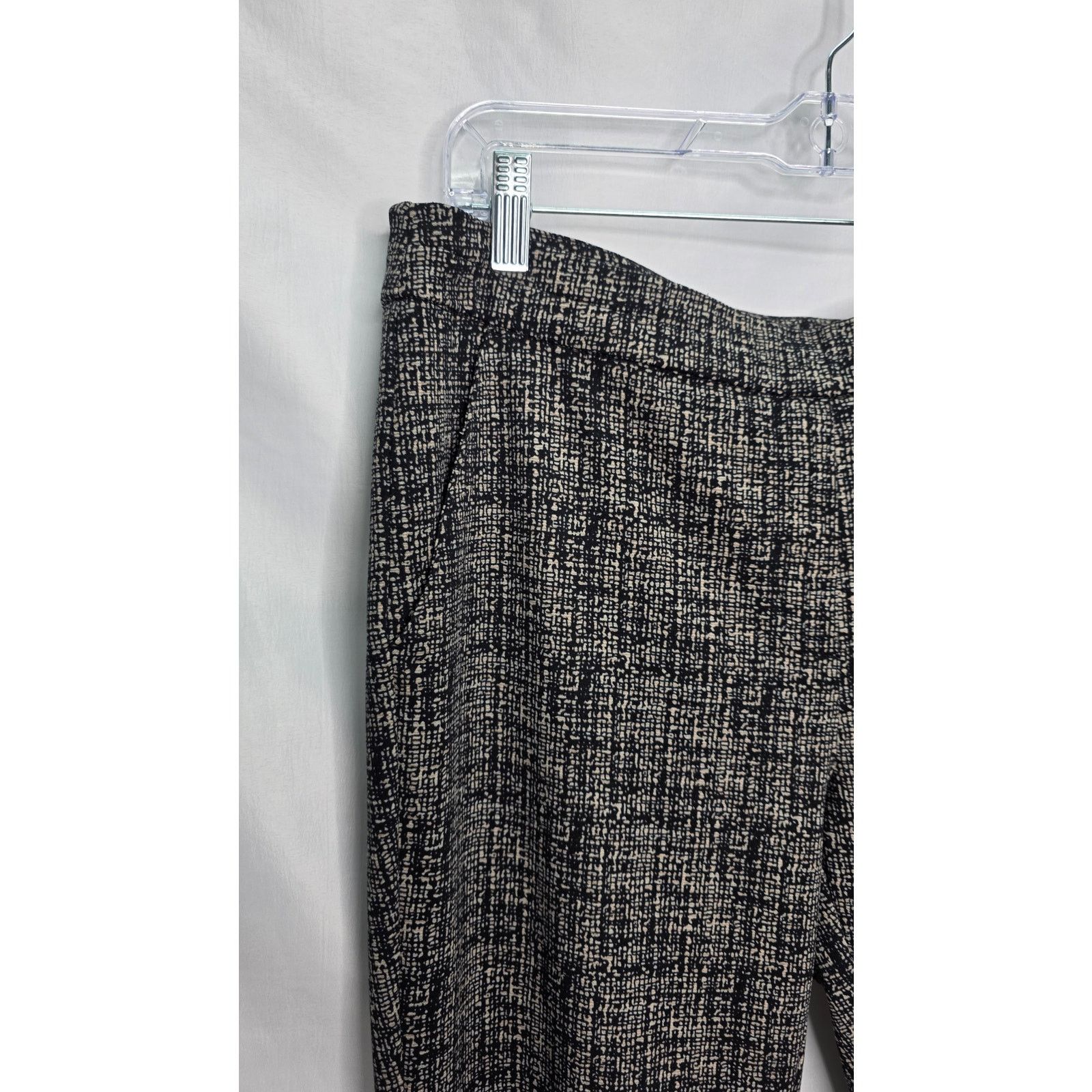 Other Hope & Harlow Elastic Waist Black Tweed looking Dress Pants Size 33" - 4 Thumbnail