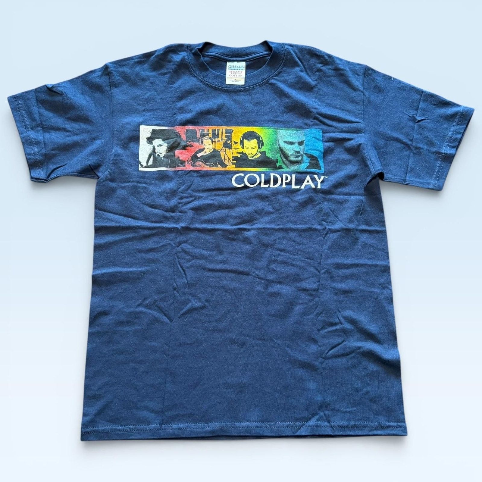 Gildan Vtg Coldplay Twisted Logic Tour Shirt Mens Medium Blue 2006 Size US M / EU 48-50 / 2 - 1 Thumbnail