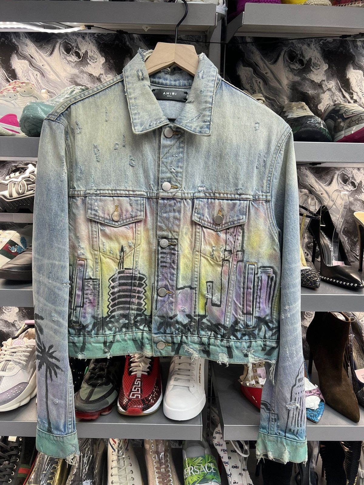 Amiri Amiri Hollywood Jean Jacket Size US S / EU 44-46 / 1 - 1 Thumbnail